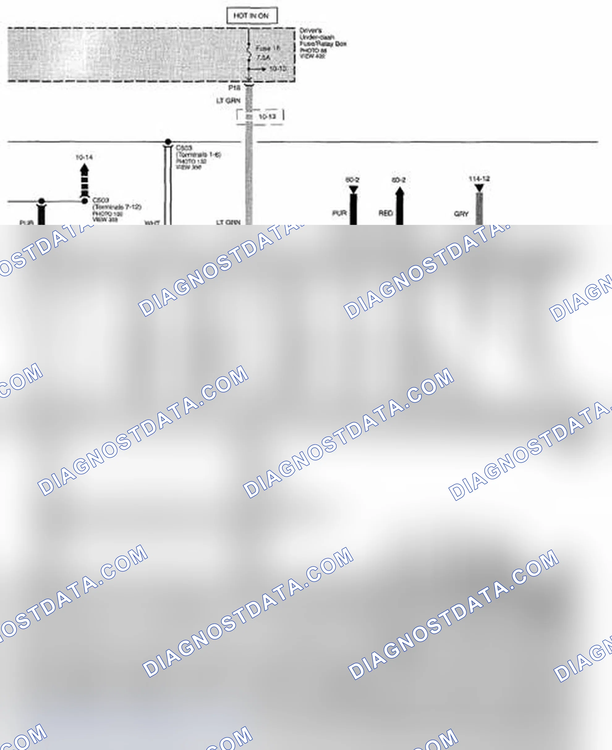 Scheme 320: Audio System Circuit Diagram - Without Navigation (Page 150-1)