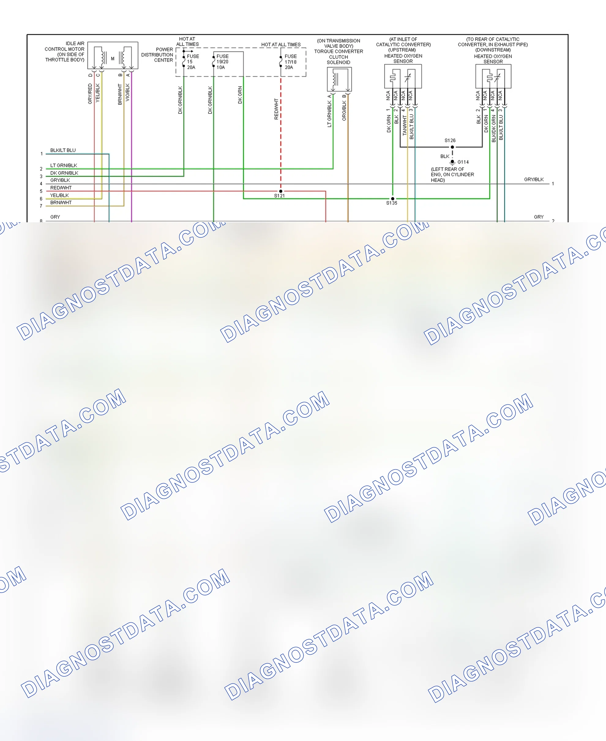 Scheme 53: PCM Wiring Diagram (Ram Van & Ram Wagon - 1500 - 3.9L - 2 Of 3)