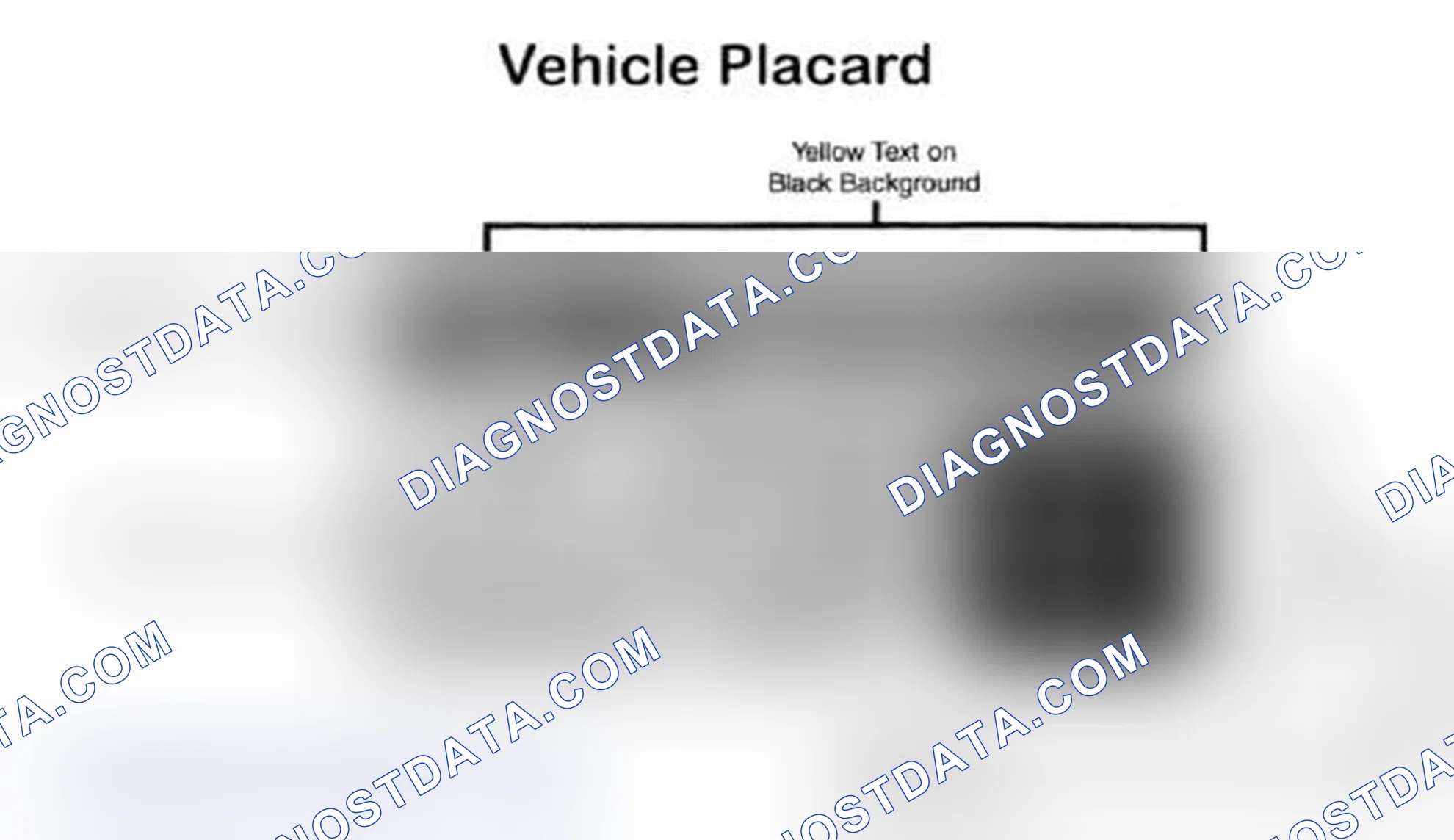 Scheme 28: Vehicle Tire Placard - Typical
