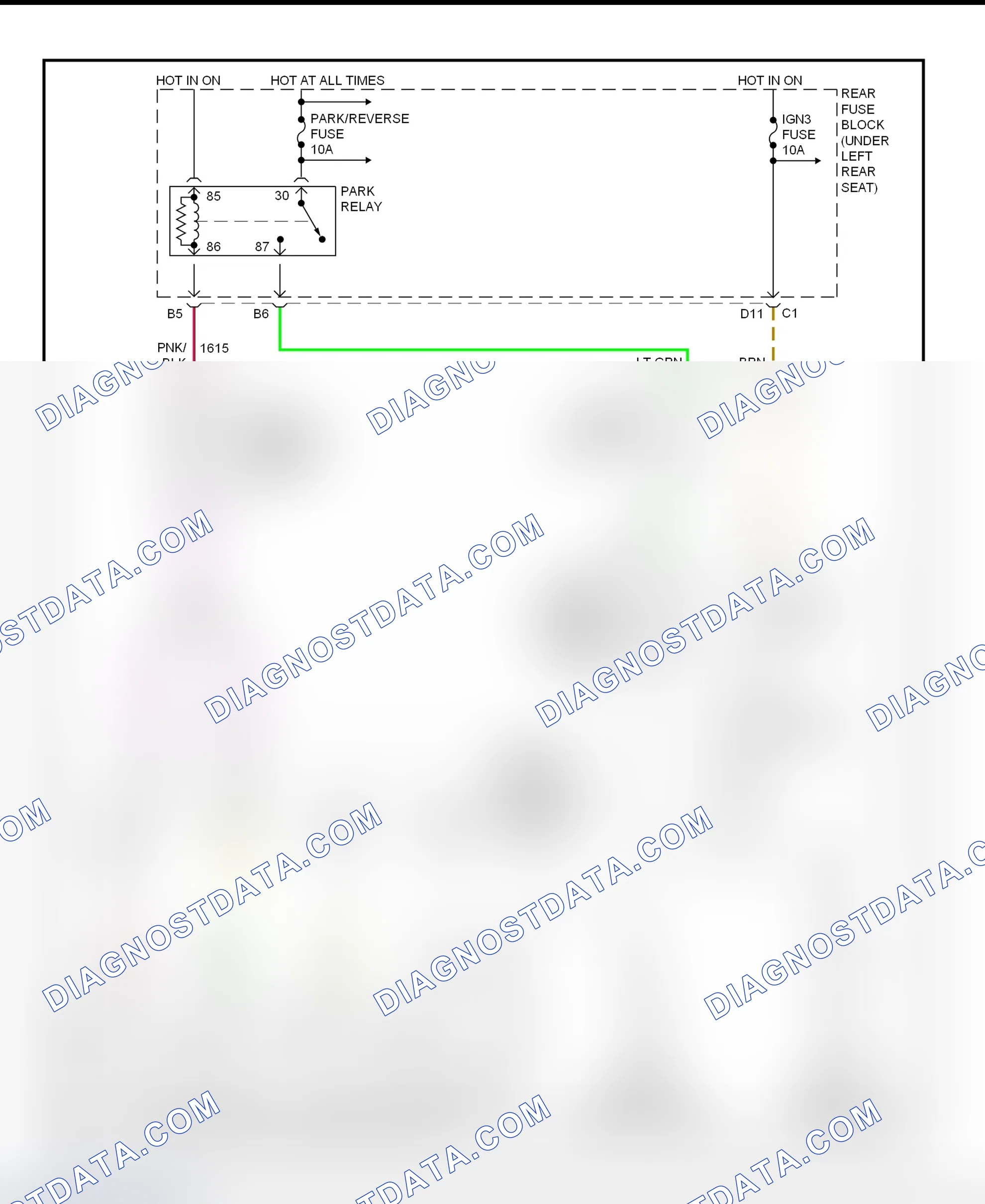 Fig. 38: Shift Interlock System Wiring Diagram (Deville - With Console Shift)