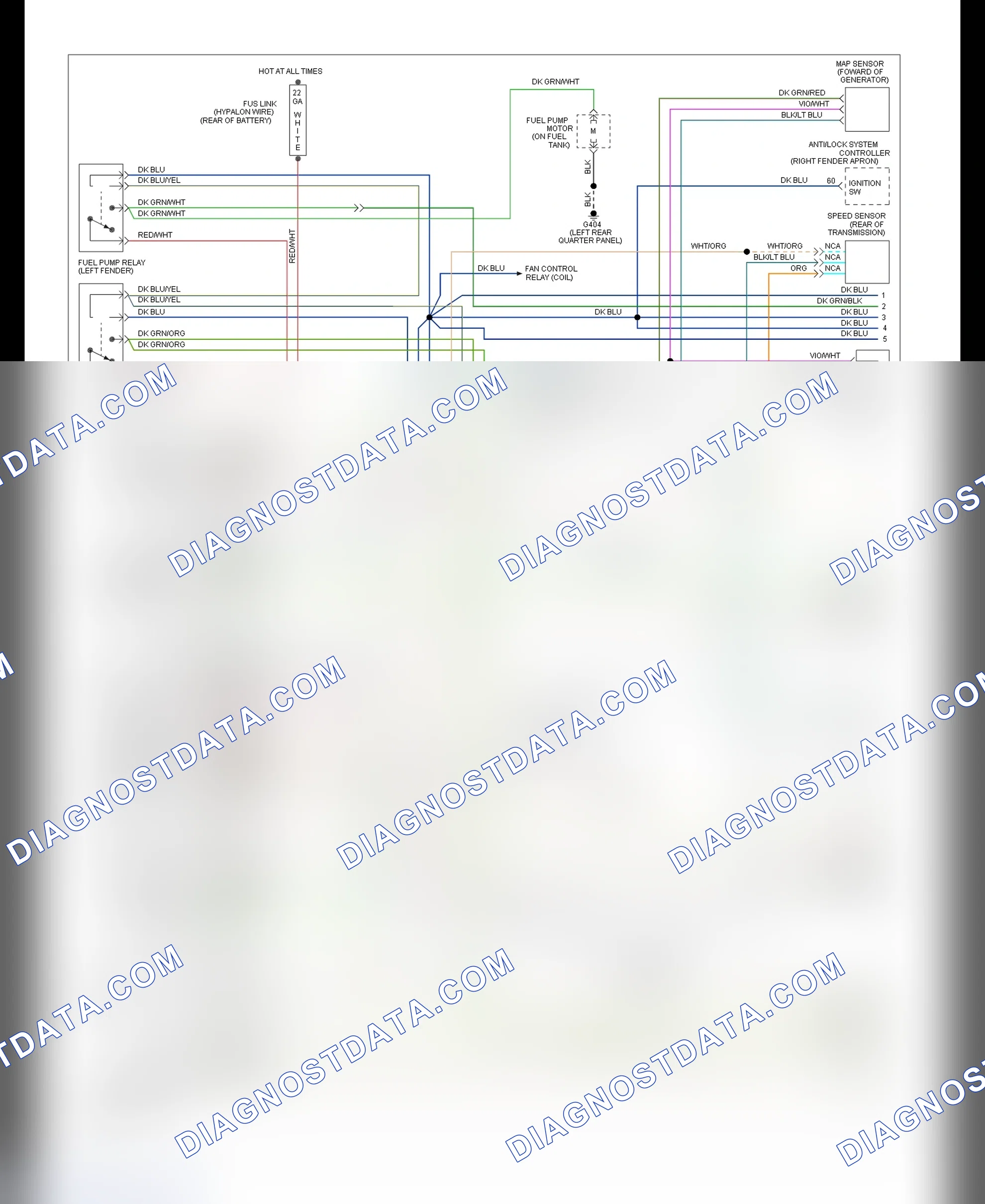 Scheme 22: PCM Wiring Diagram Shadow 3.0L - (1 Of 2)