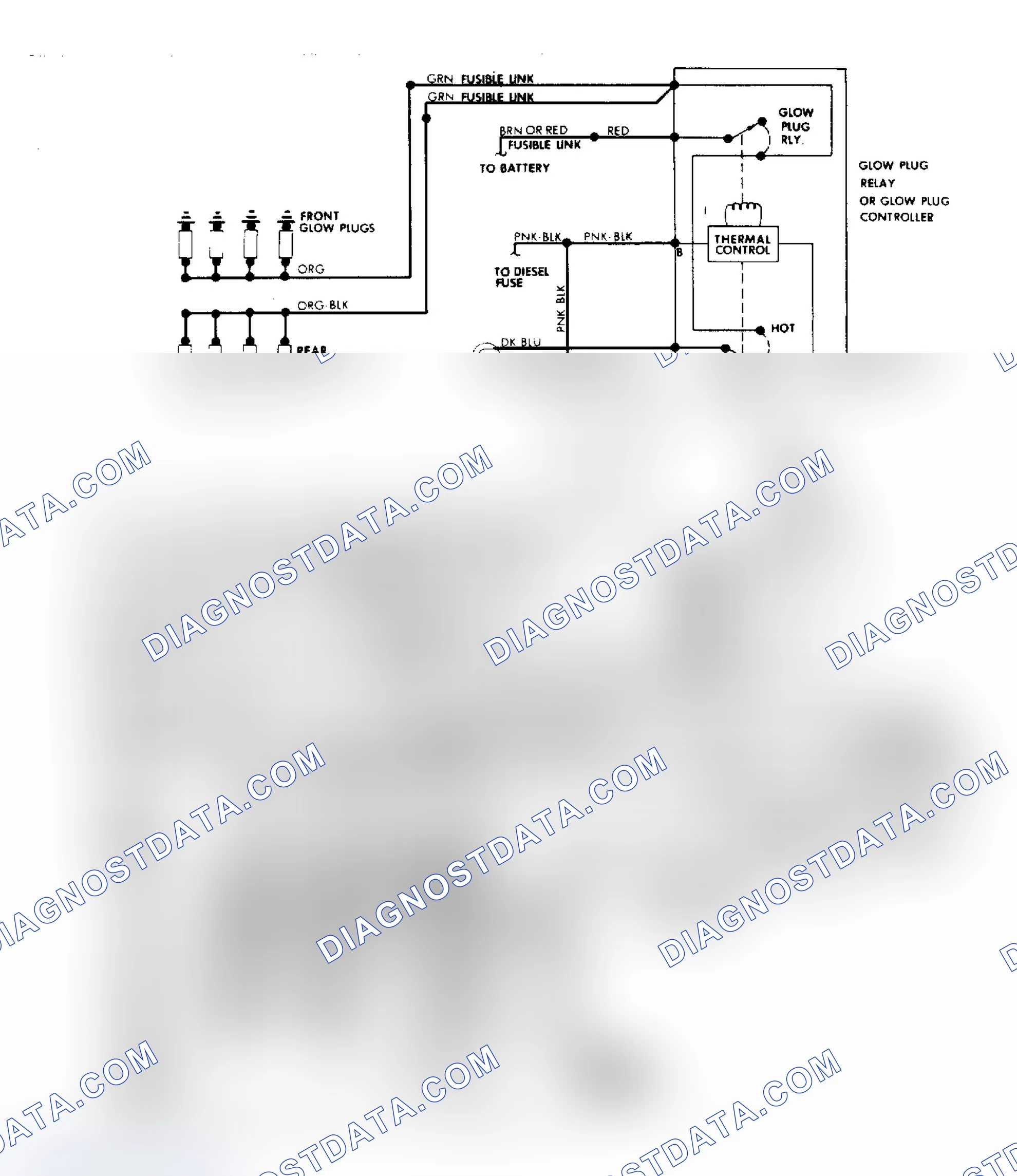 Scheme 66: Cutlass Supreme, Delta 88/Custom Cruiser & Toronado 5.7L V8 Glow Plug System Wiring Diagram