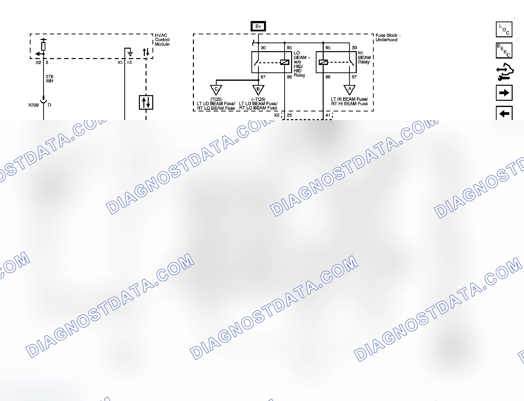 Scheme 1: Headlights/Daytime Running Lights (DRL) Schematics