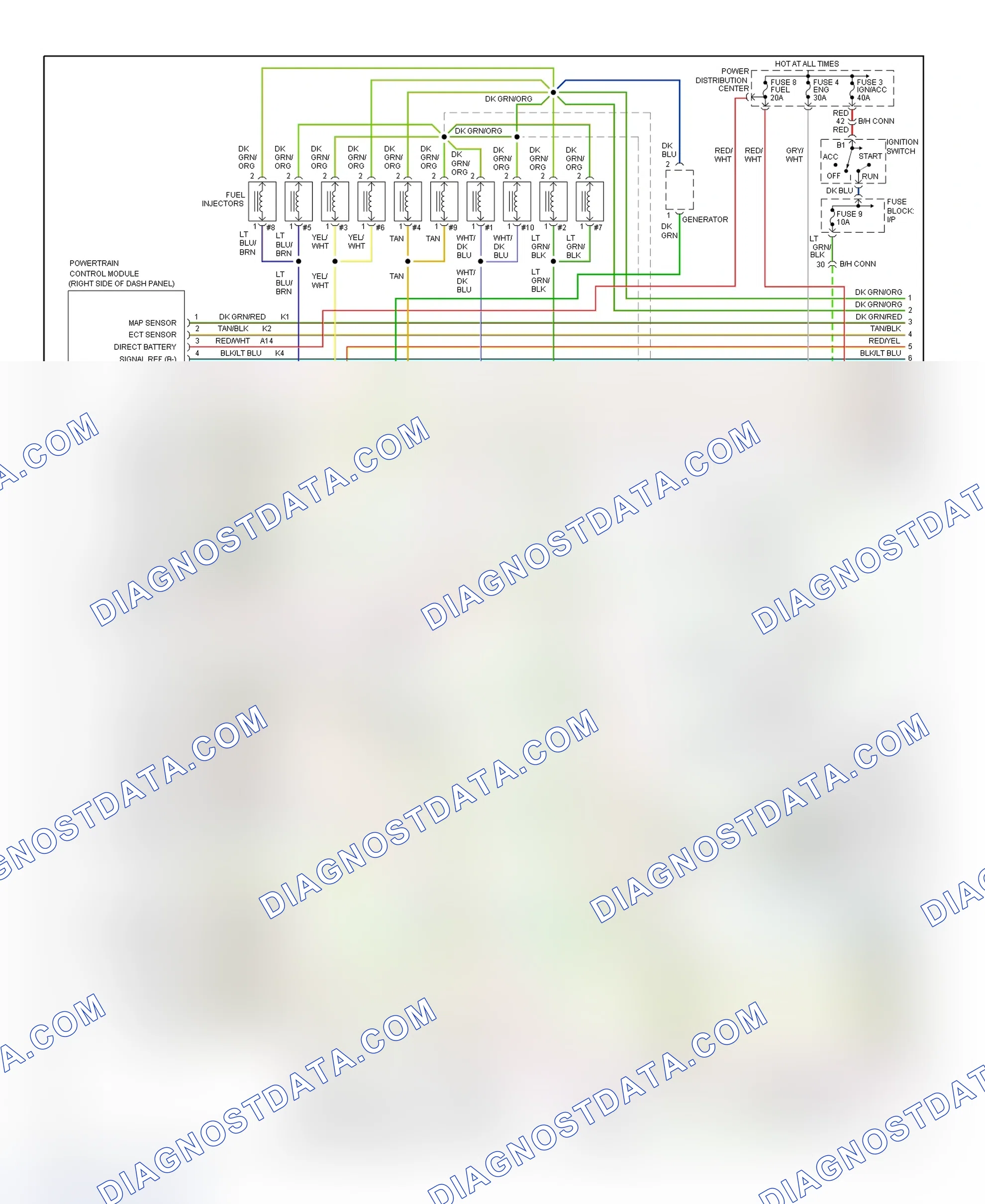 Scheme 143: Wiring Diagram (Ram Pickup - 8.0L - 1 Of 2)