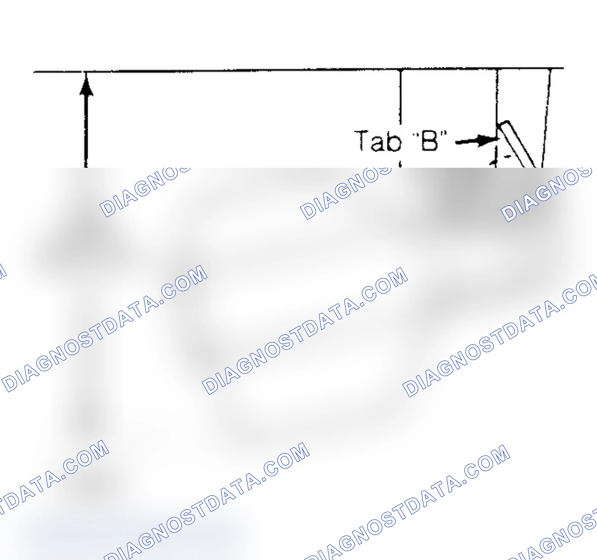 Scheme 86: Float Drop Adjustment Adjust by bending float tab "B".