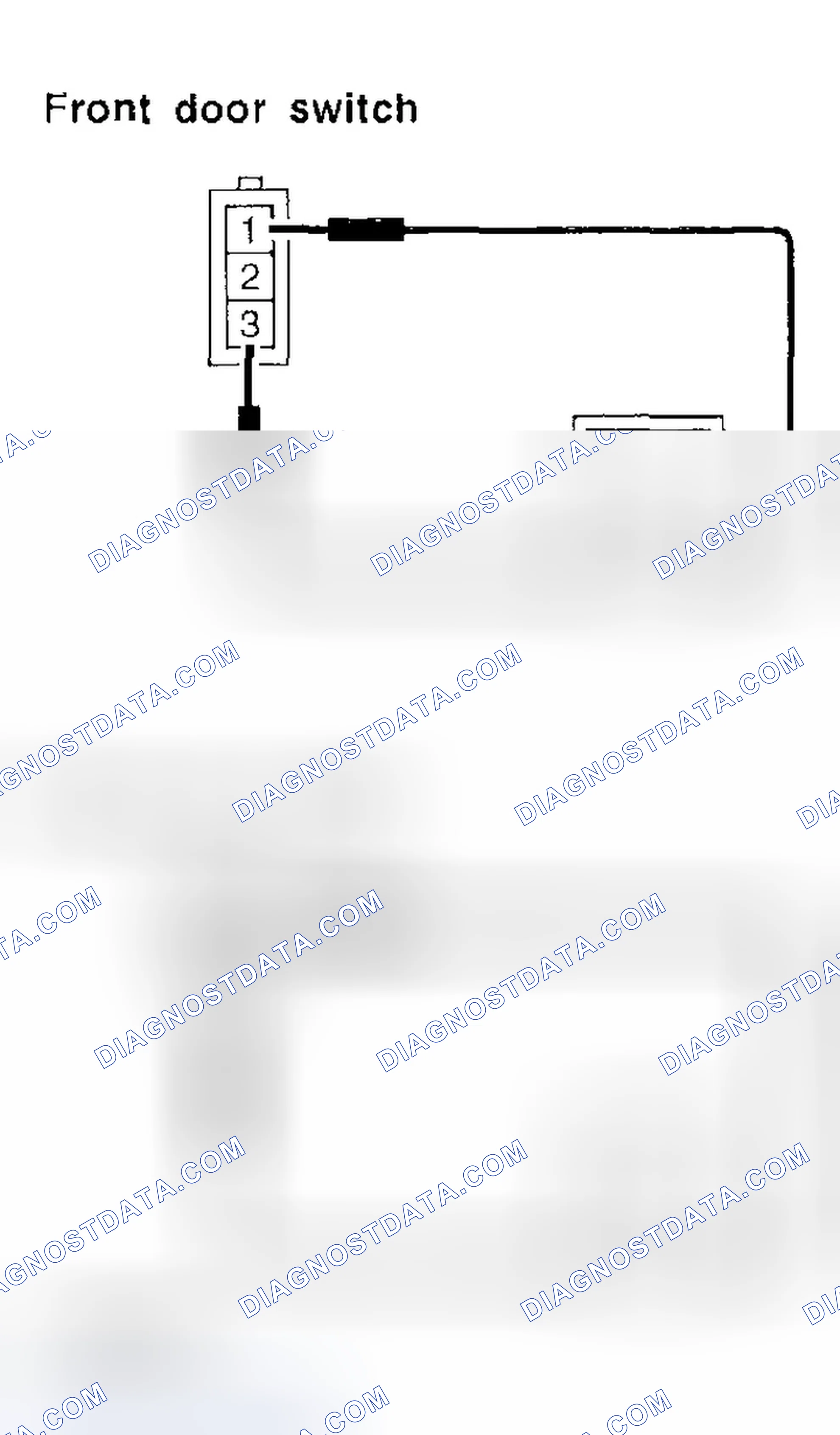 Scheme 94: Checking Continuity Between Door Switch Terminals