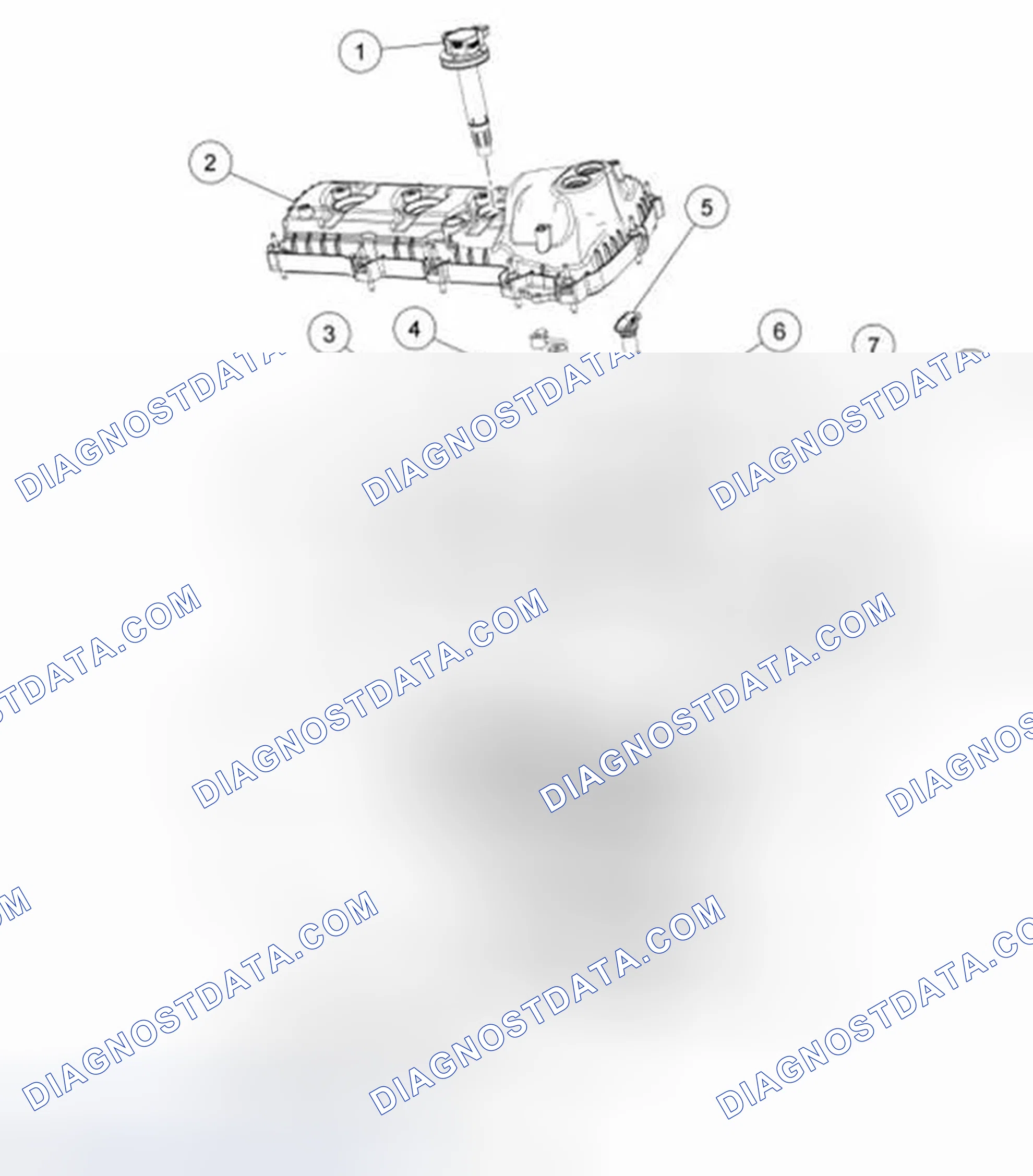 Scheme 590: Engine Upper - RH Cylinder Head