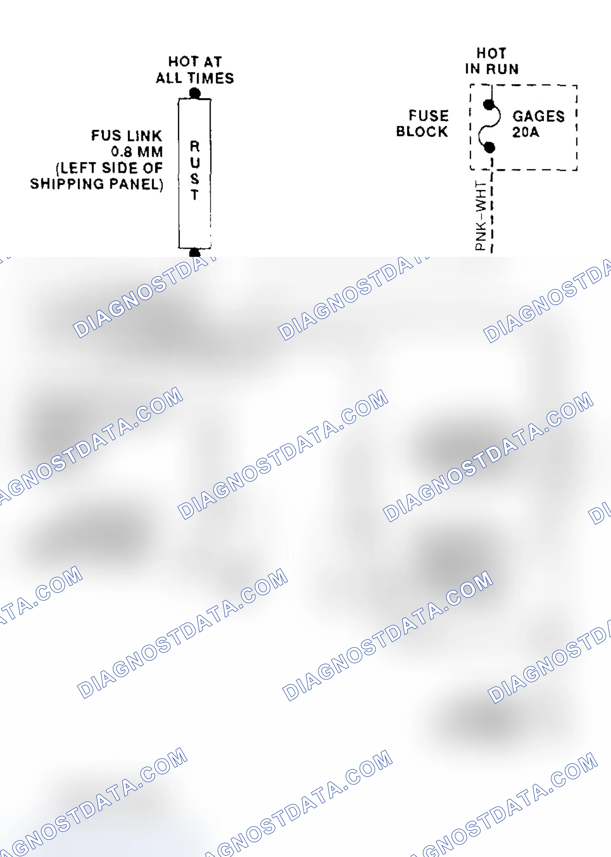 Scheme 6: Cooling Fan Circuit Wiring Diagram ("P" Series - 7.4L VIN N)