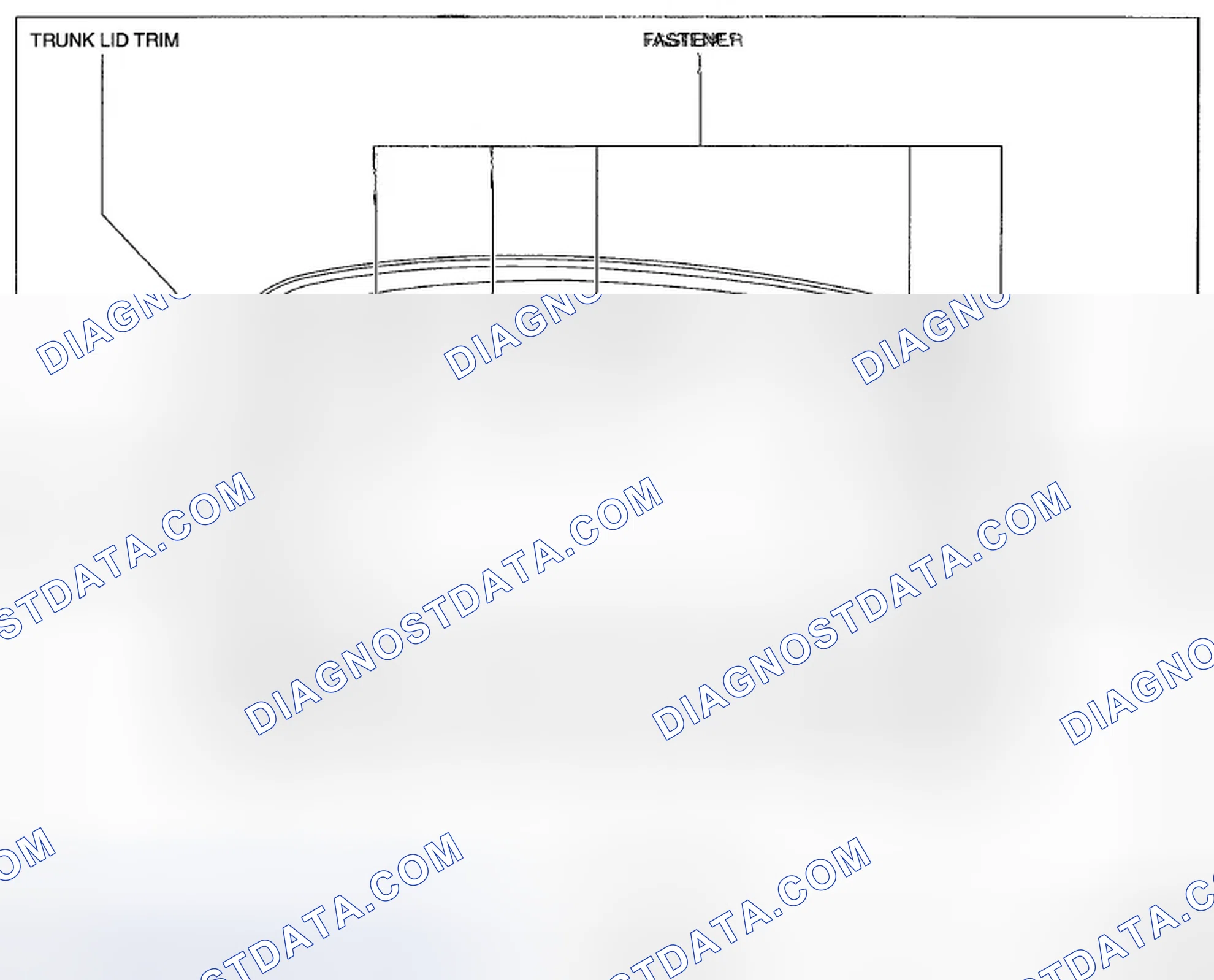 Scheme 119: TRUNK LID TRIM REMOVAL/INSTALLATION