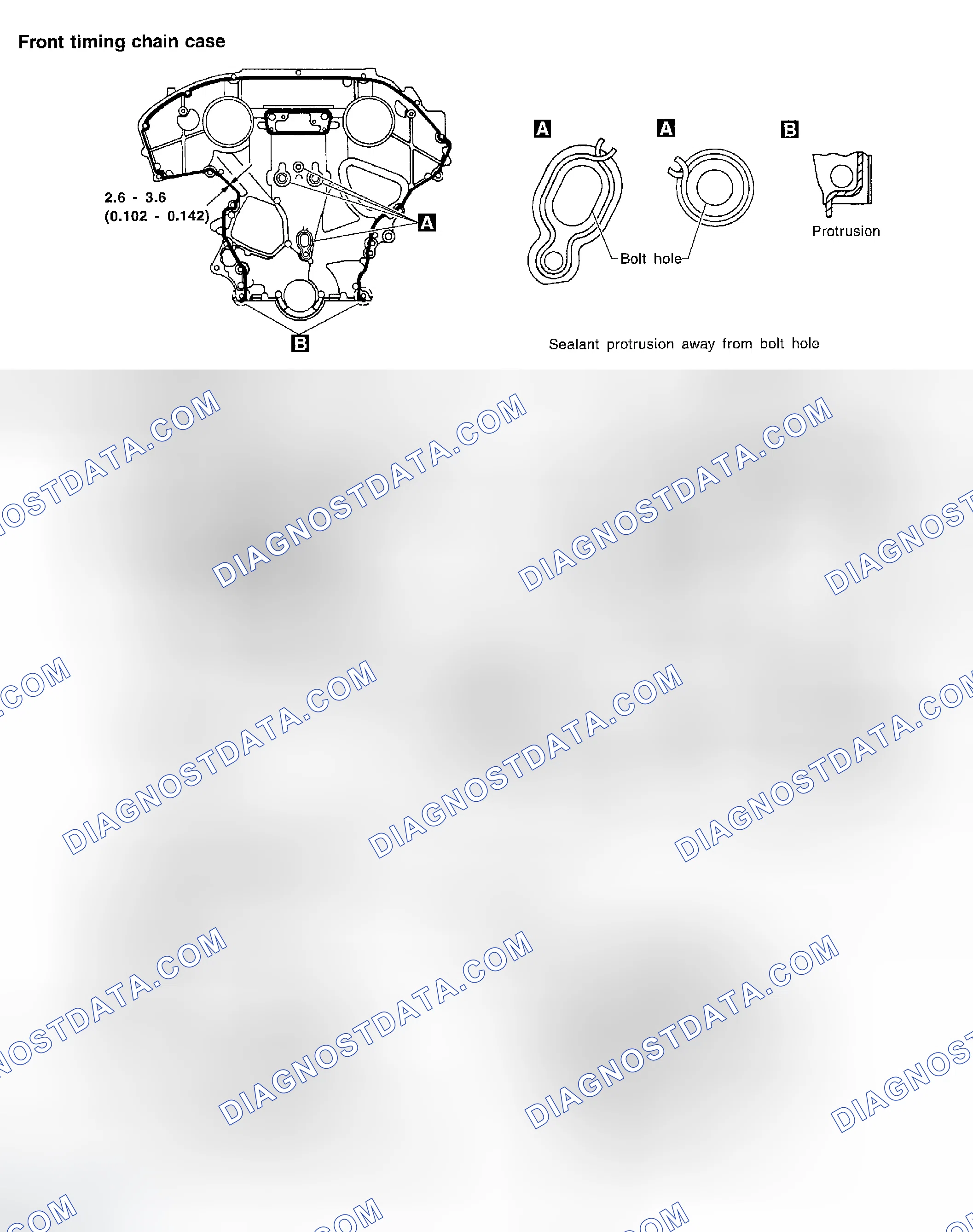 Scheme 159: Position For Applying Liquid Gasket