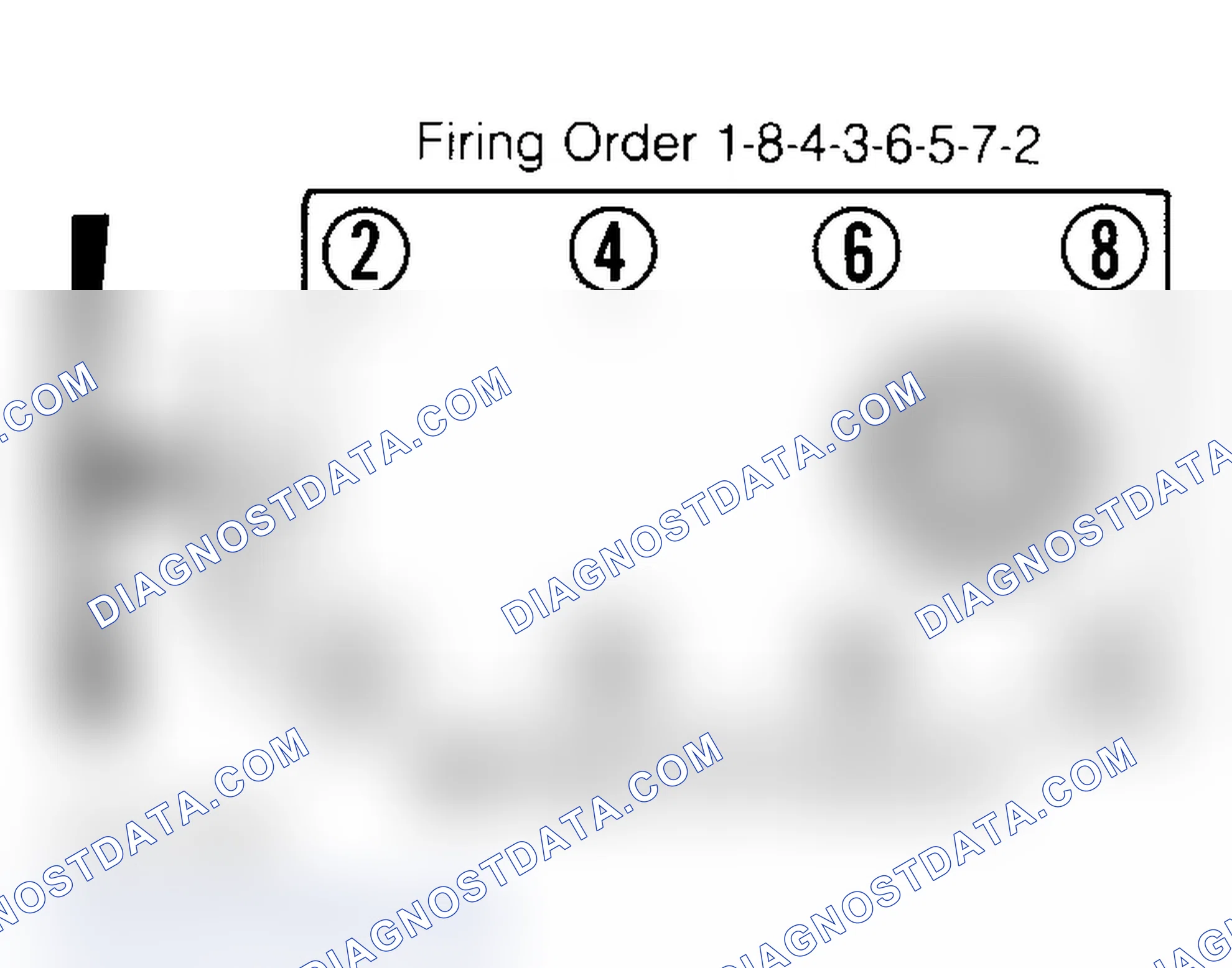 Scheme 2: Firing Order & Timing Marks (5.0L, 5.7L & 7.4L)