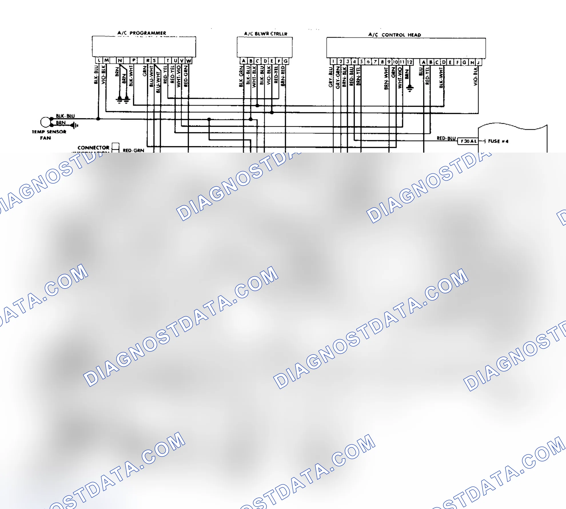Scheme 16: Auto. A/C-Heater Systems Wiring Diagram (5000S - Early)