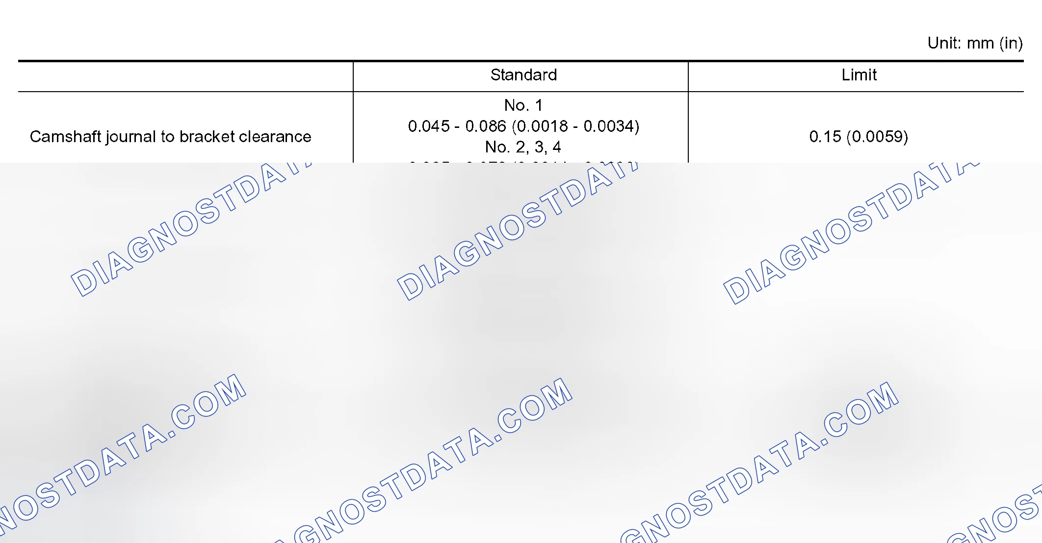 Scheme 341: CAMSHAFT AND CAMSHAFT BEARING