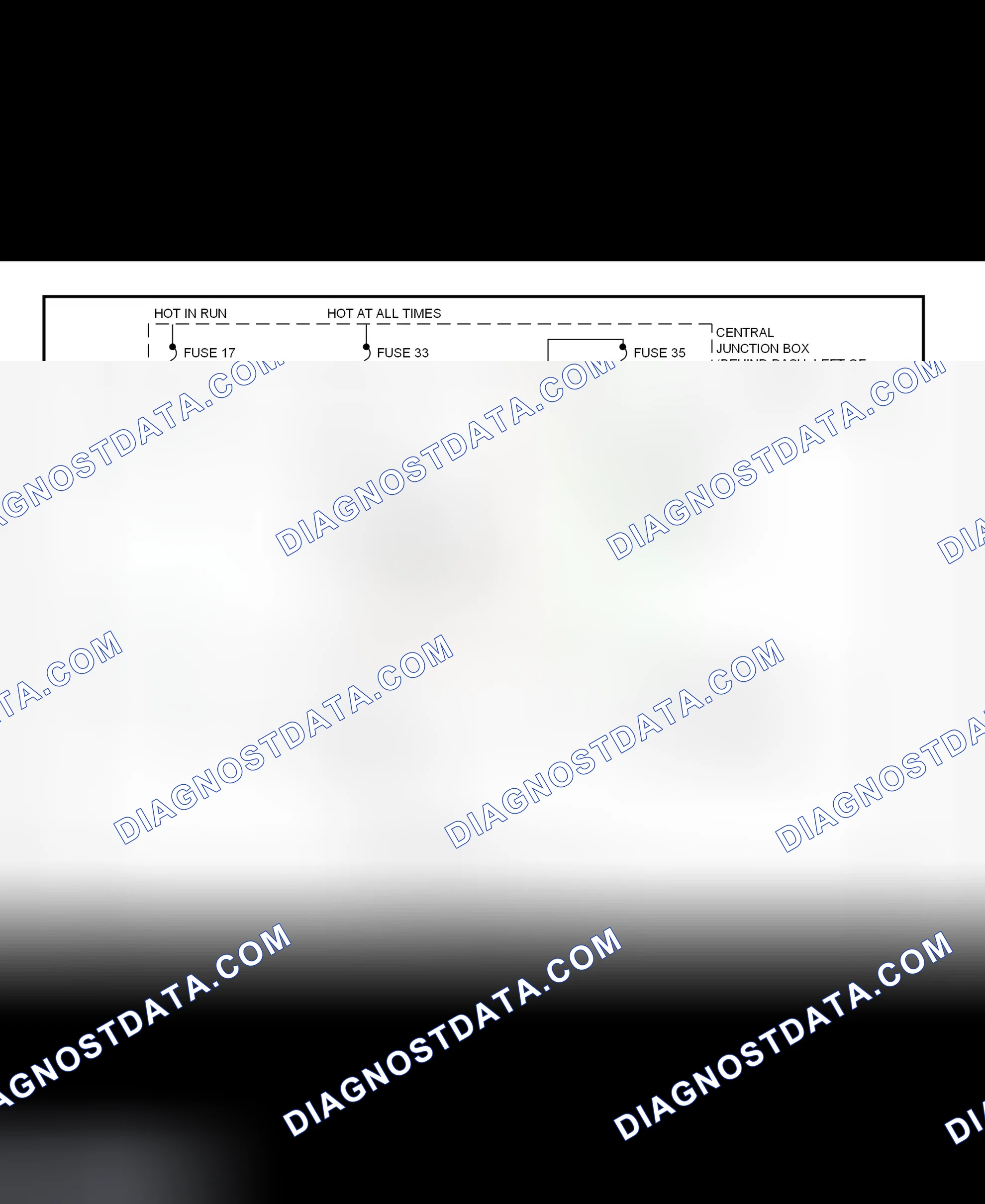 Fig. 25: Shift Interlock System Wiring Diagram (Mustang)