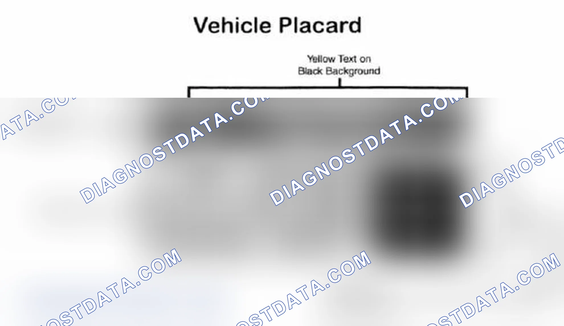 Scheme 28: Vehicle Tire Placard - Typical
