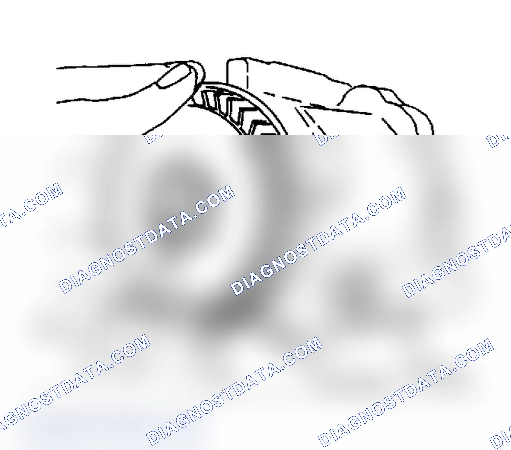 Scheme 25: Removing Centrifugal Fan Filter from Air Injection Pump with Pulley Removed Be careful that fragments do not enter air intake hole.