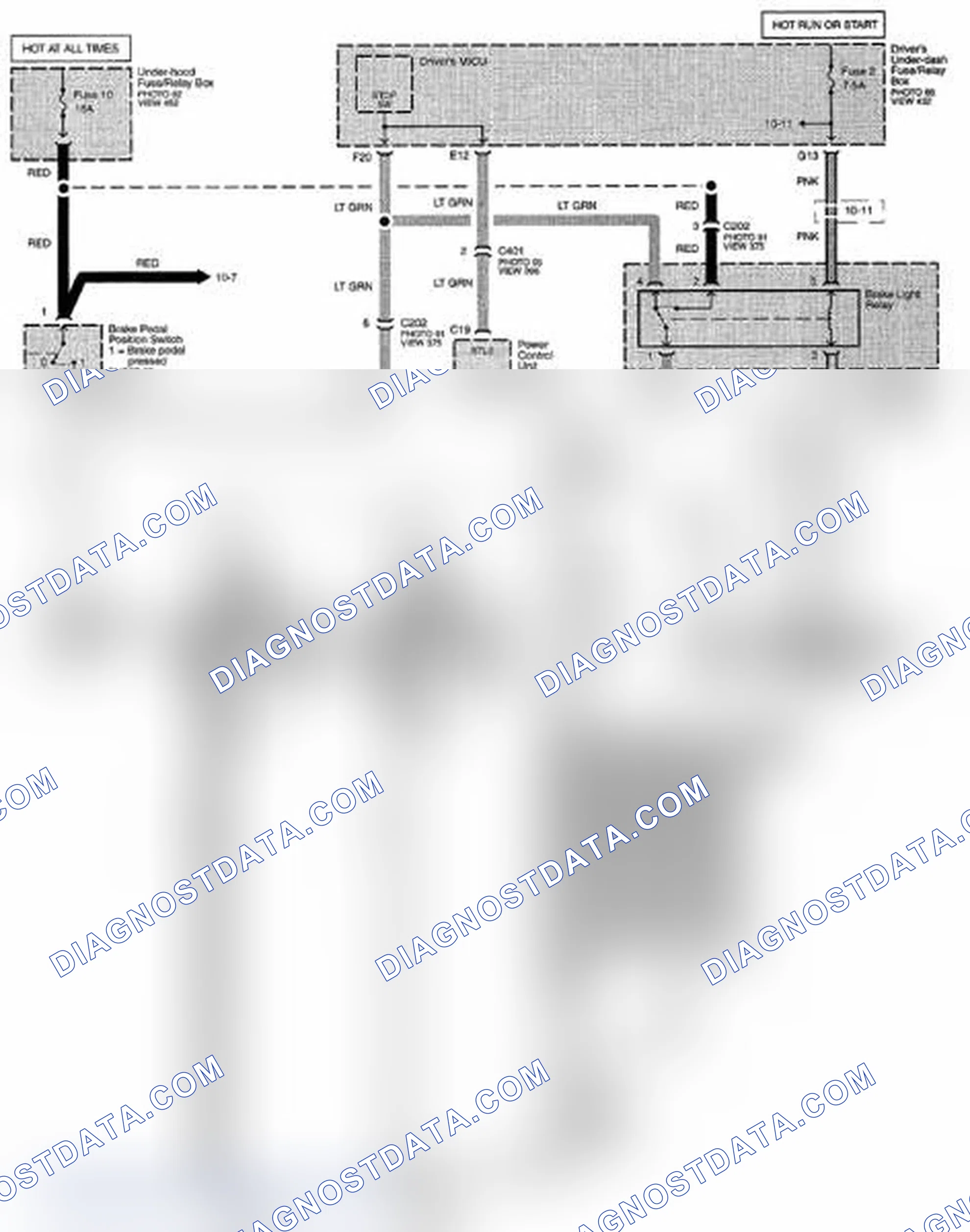 Scheme 236: Brake Lights (ACC) Circuit Diagram (Page 110-11)