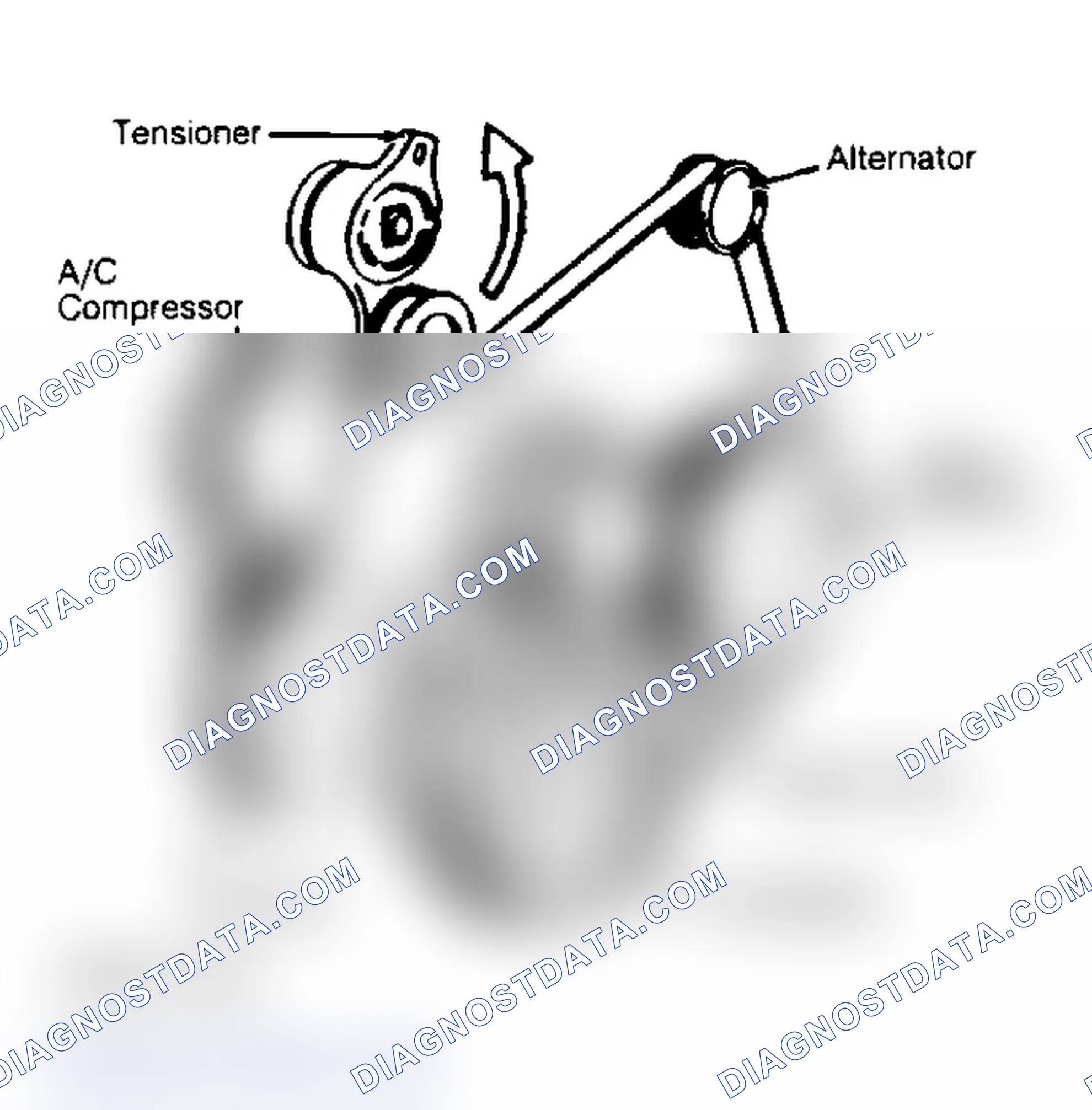 Scheme 11: Serpentine Belt Routing (4.3L, 5.0L & 5.7L Except Corvette)
