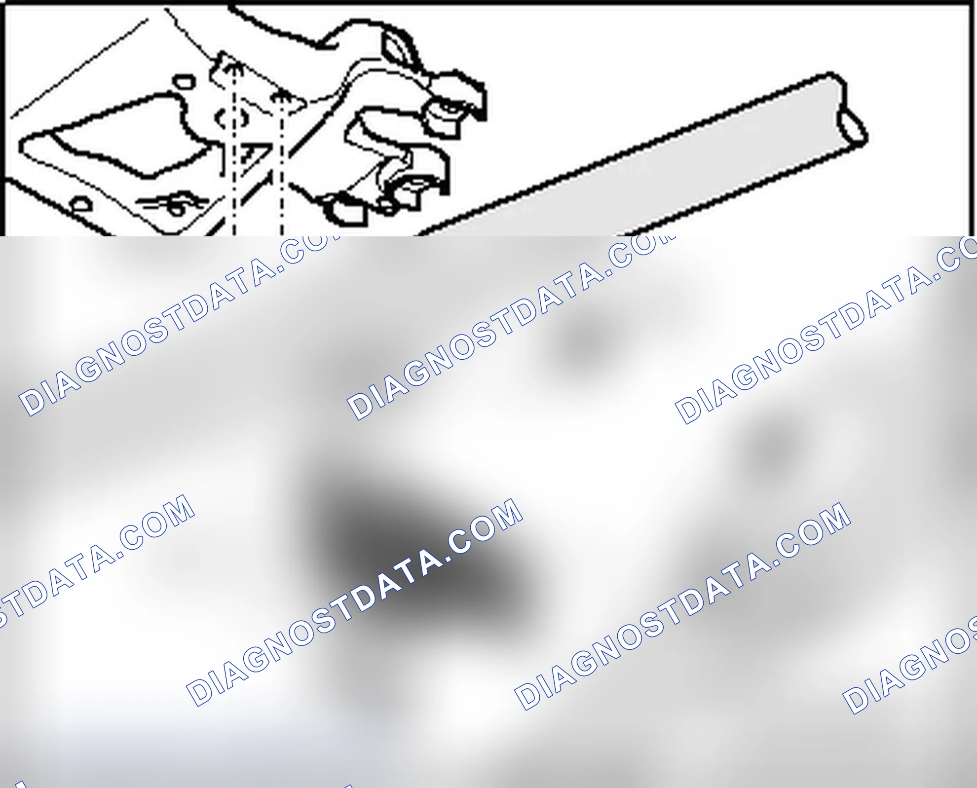 Scheme 646: Individual components of center bracket mounting for front exhaust pipe