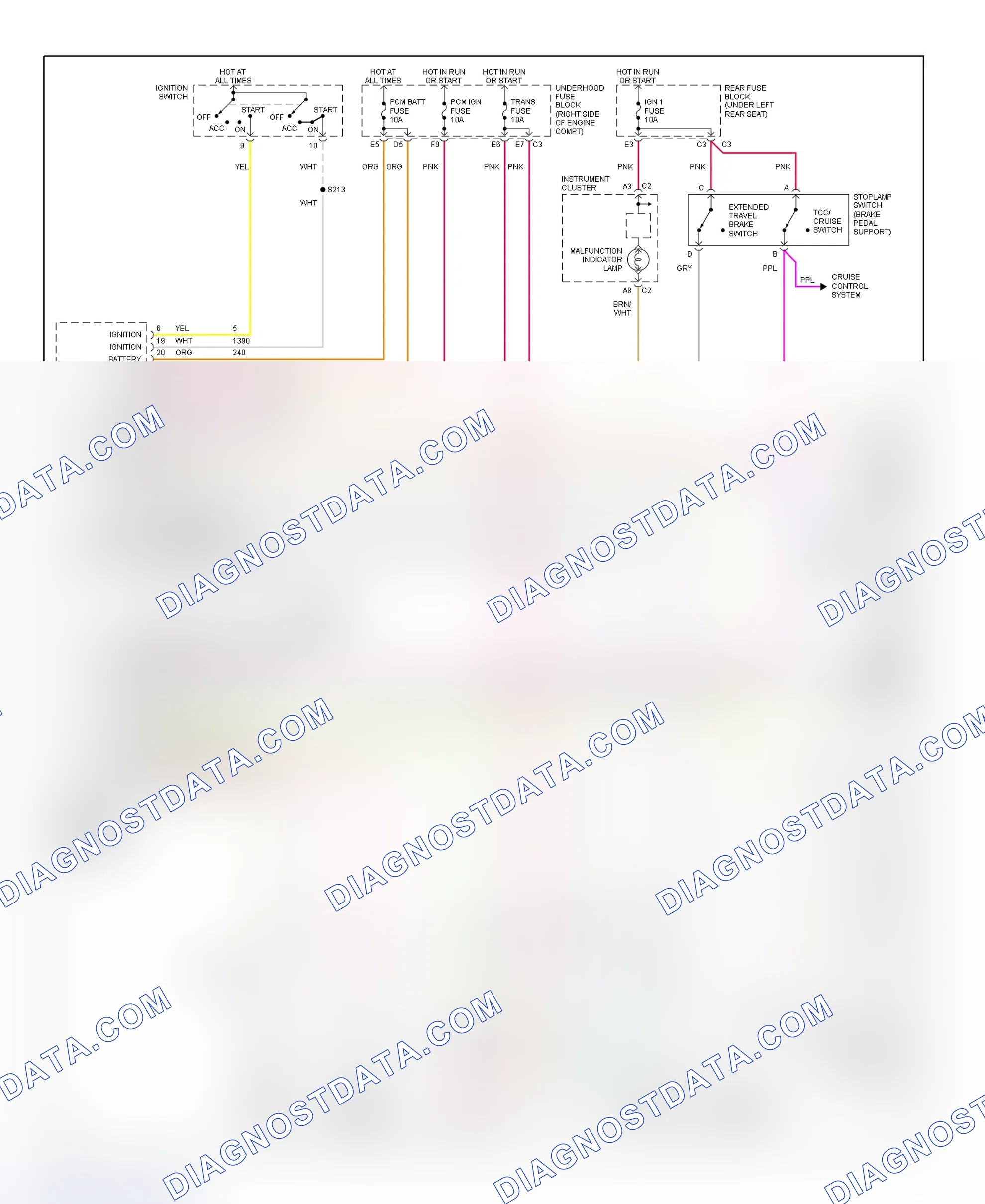 Scheme 149: Transaxle Electronic Control System Wiring Diagram (2001-02 DeVille)