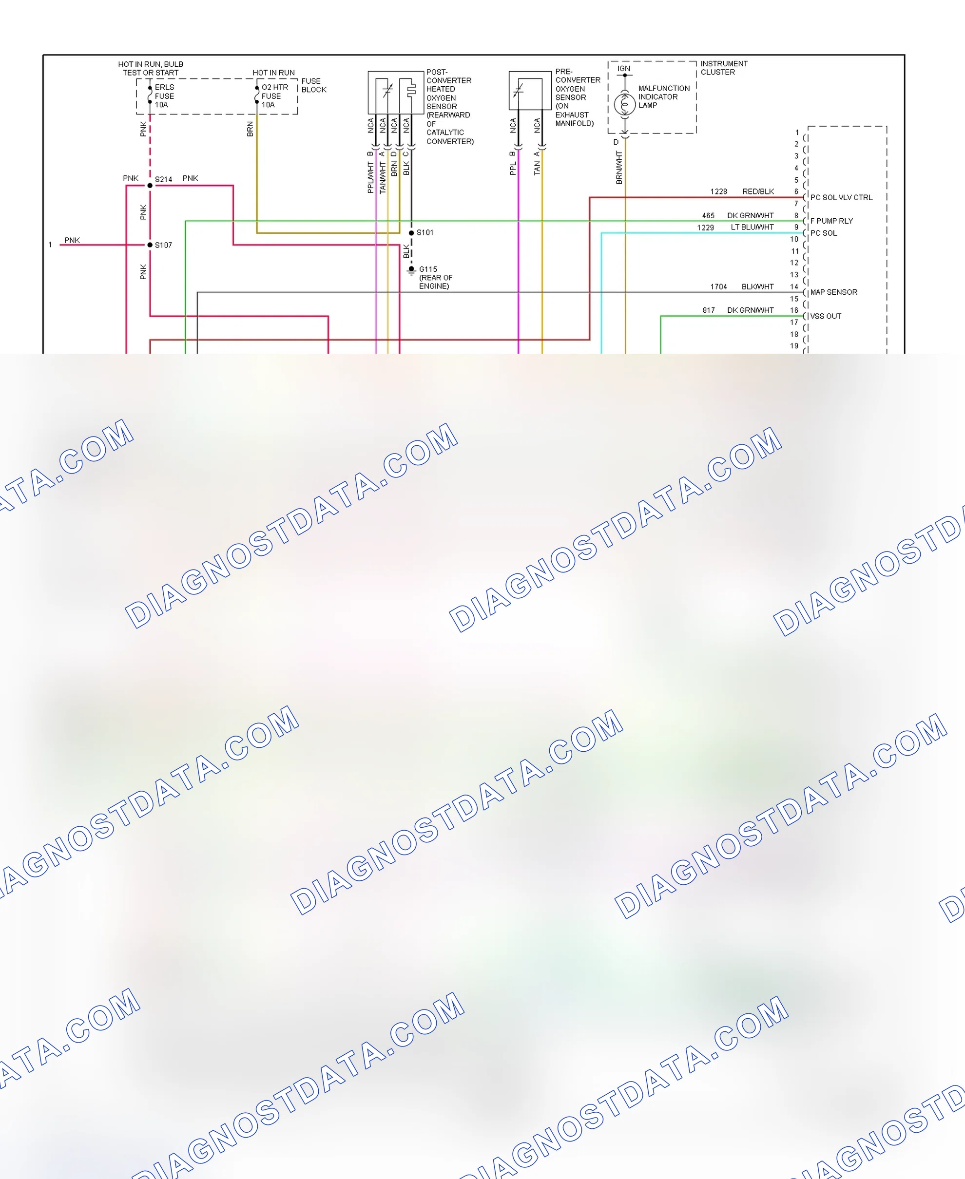 Scheme 45: PCM Wiring Diagram (Cavalier & Sunfire - 2.4L - 3 Of 3)