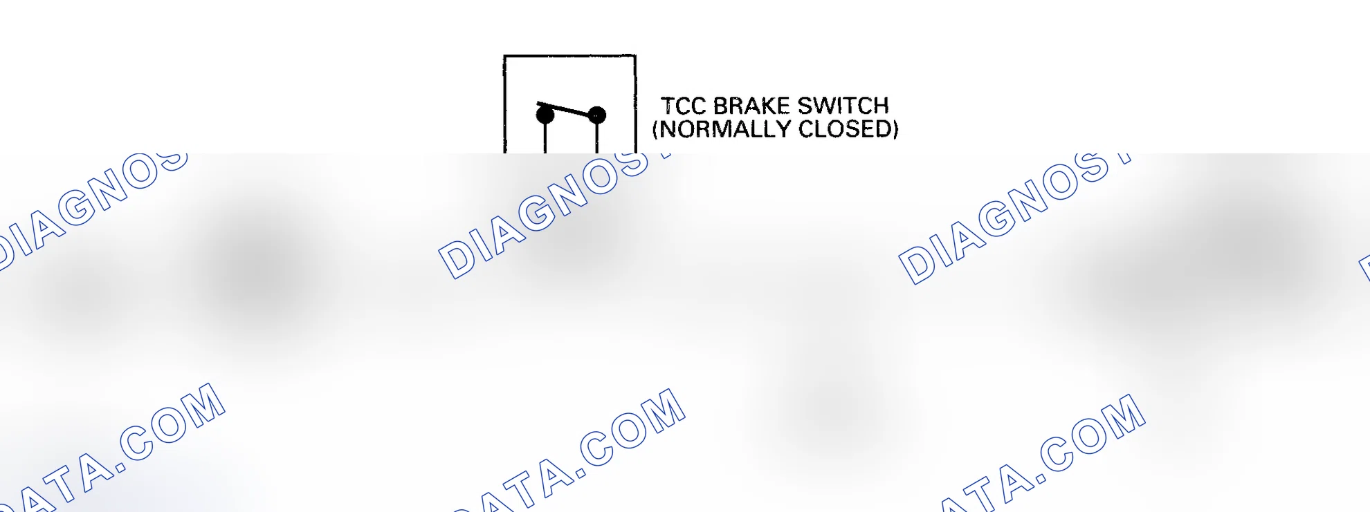 Scheme 205: Code P0703 Schematic ("S" & "T" Series 4.3L - VIN W) TCC Brake Input Circuit