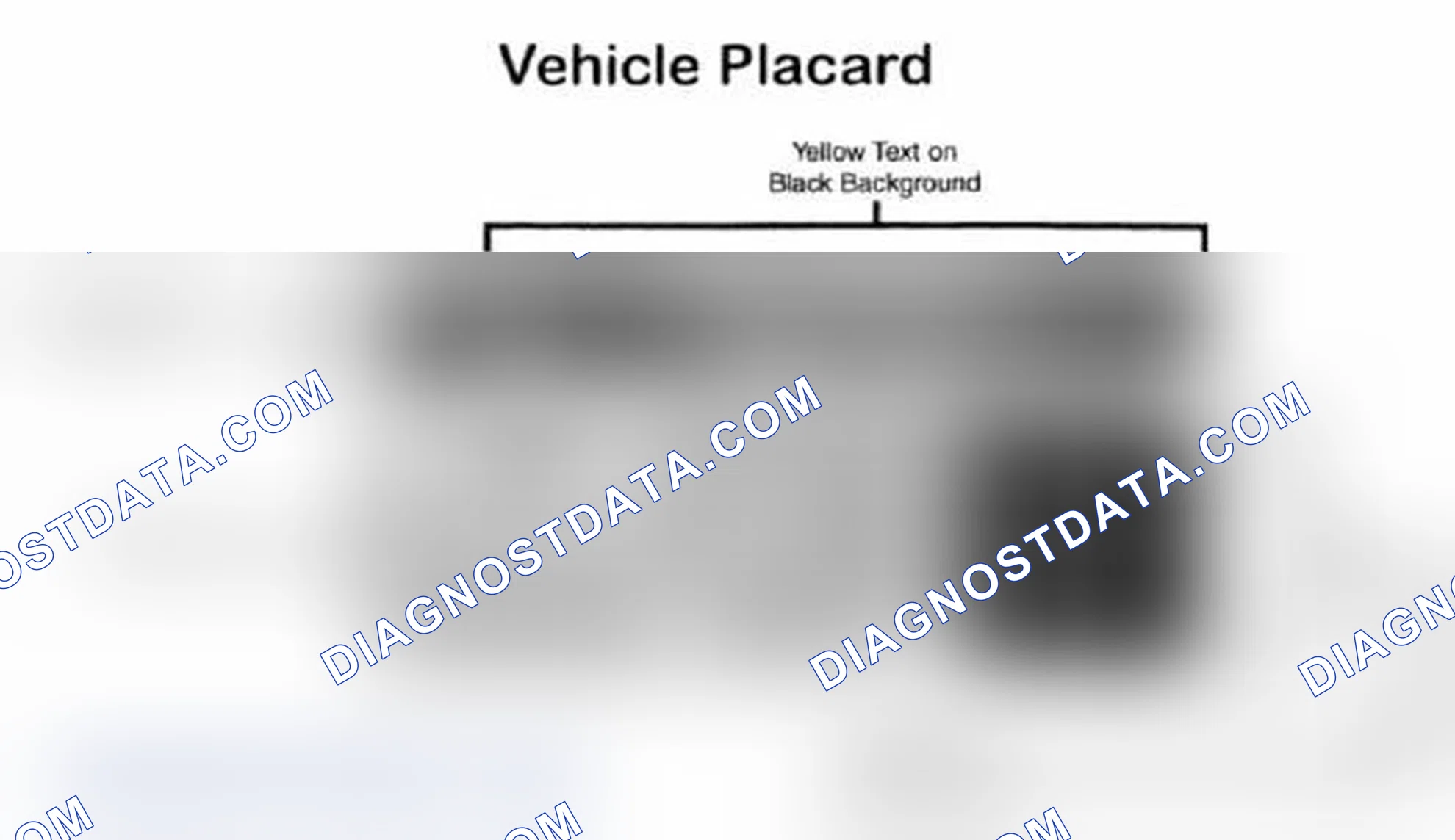 Scheme 28: Vehicle Tire Placard - Typical