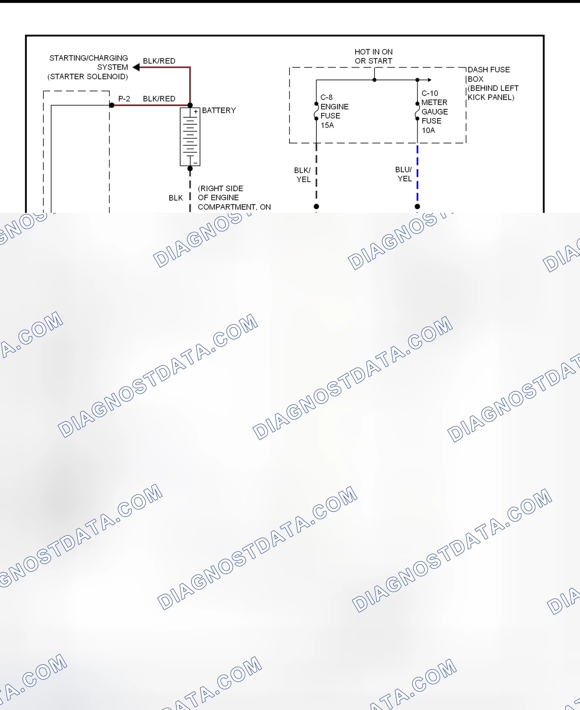 Scheme 3: Charging System Wiring Diagram (Trooper)