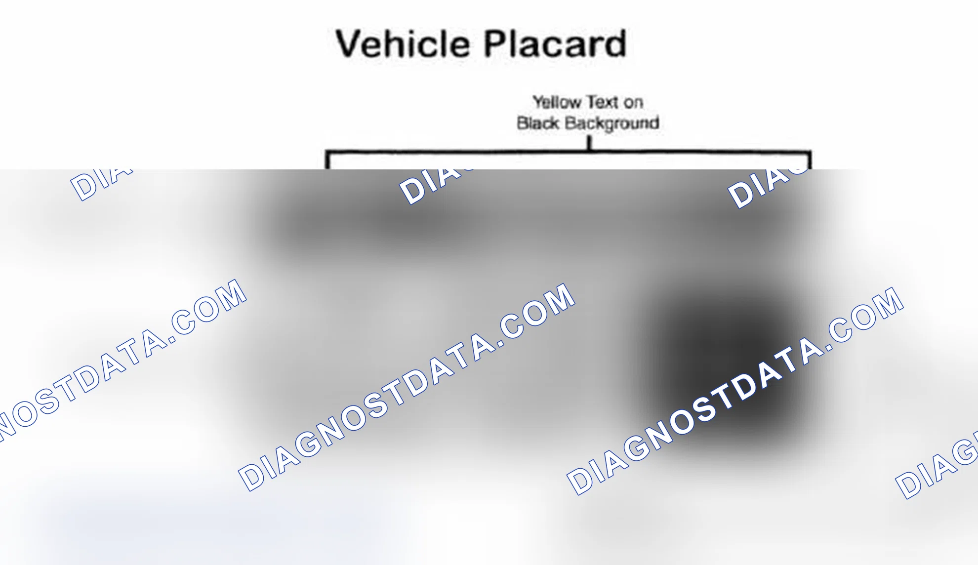 Scheme 28: Vehicle Tire Placard - Typical