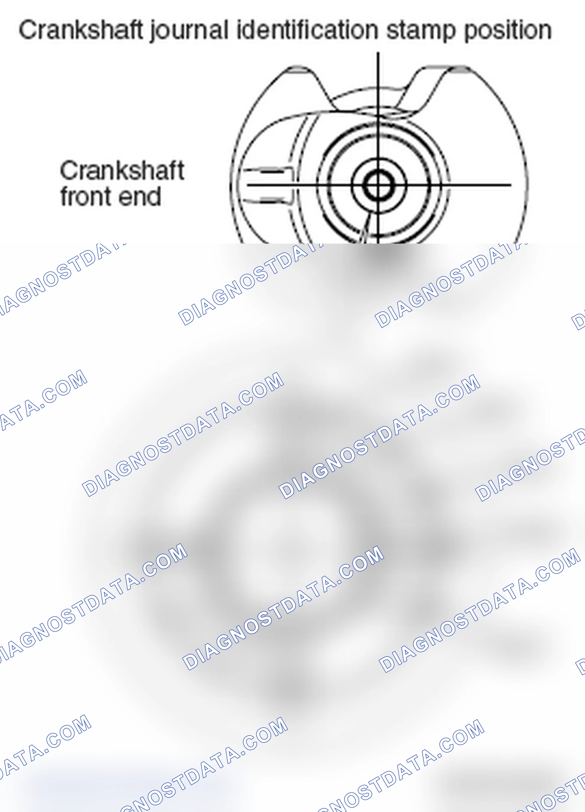 Scheme 661: >> D << CRANKSHAFT BEARING LOWER INSTALLATION