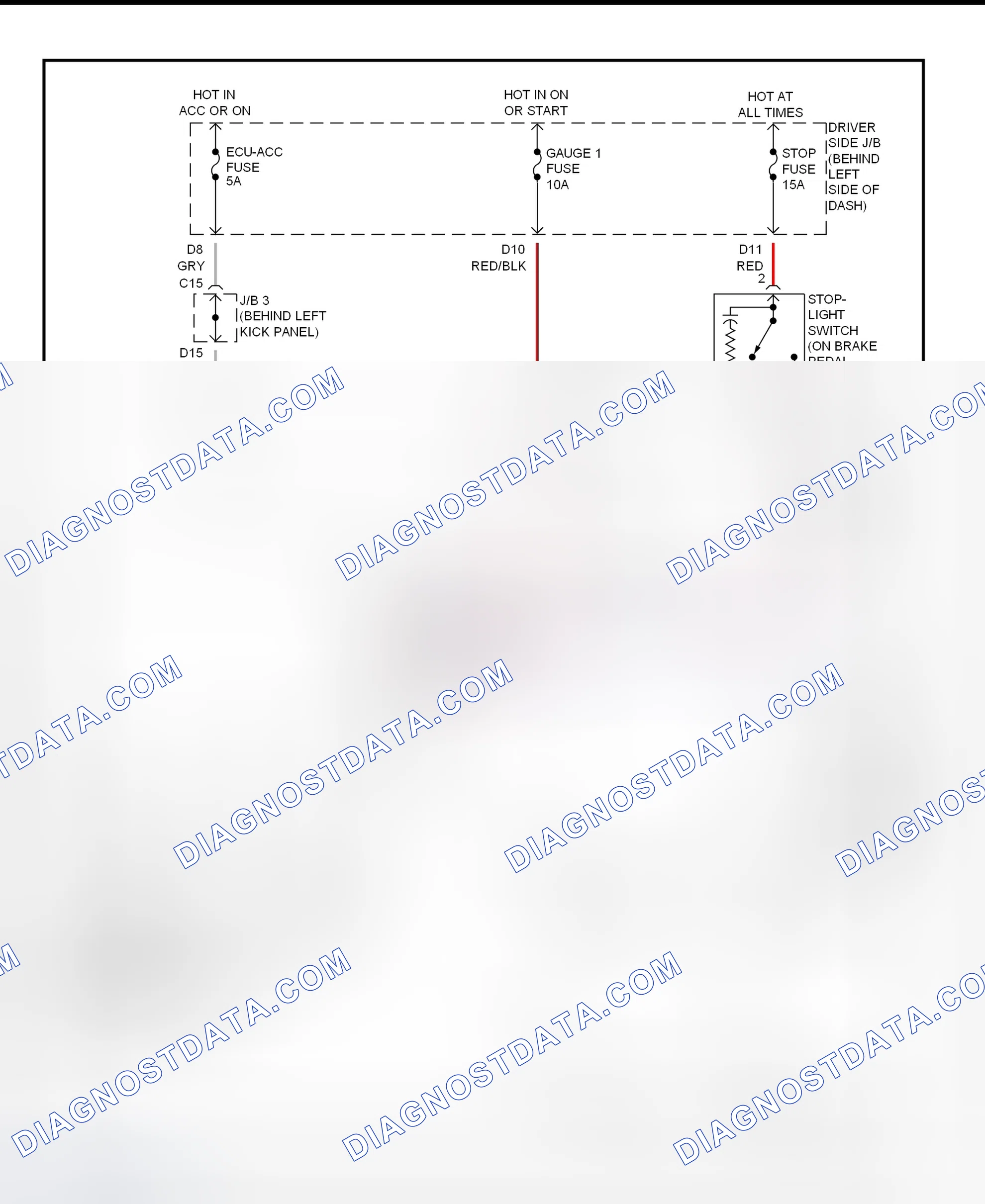 Scheme 297: Shift Interlock System Wiring Diagram (2001 - Toyota Avalon)