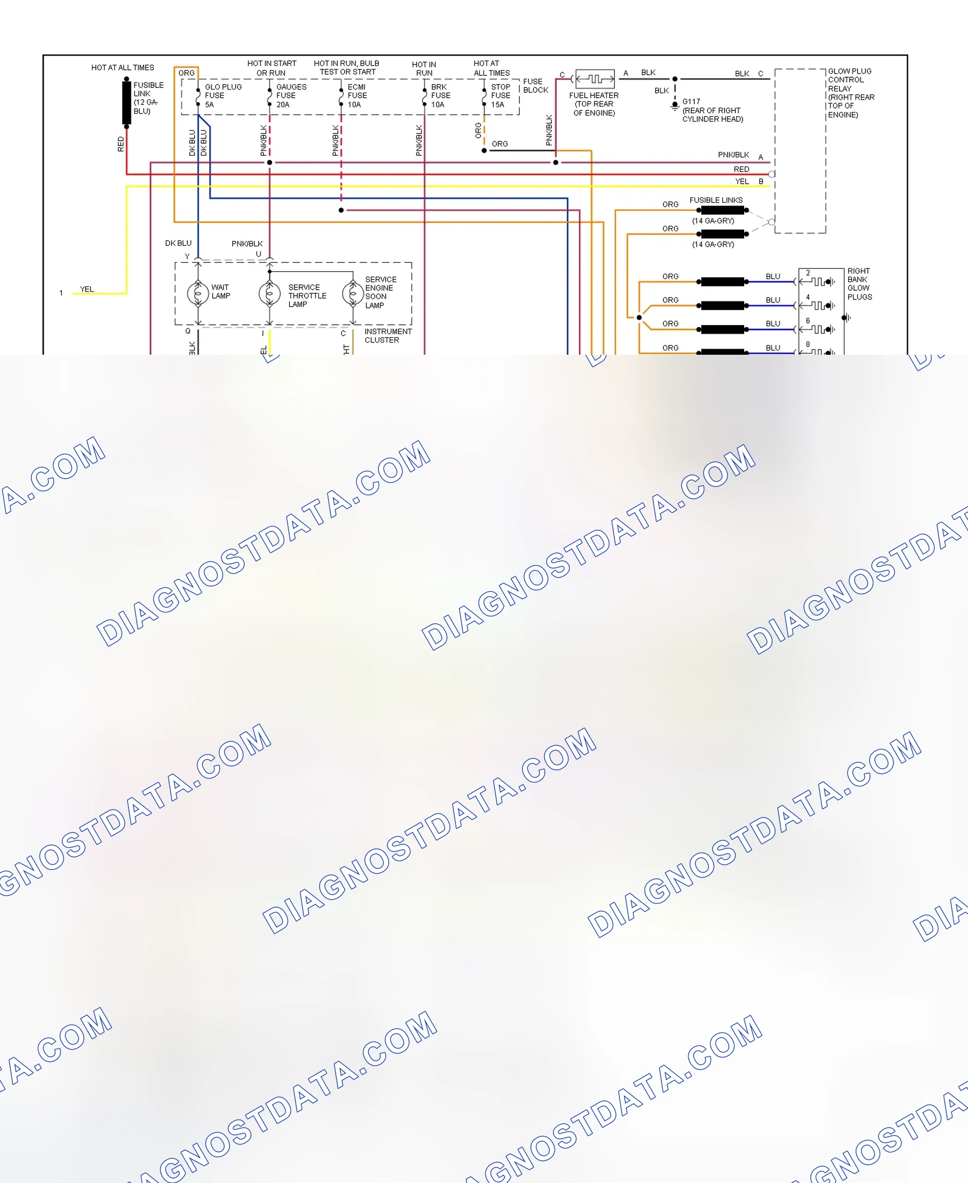 Scheme 240: Wiring Diagram (Pickup, Sierra Pickup & Van - 6.5L VIN P - 2 Of 2)