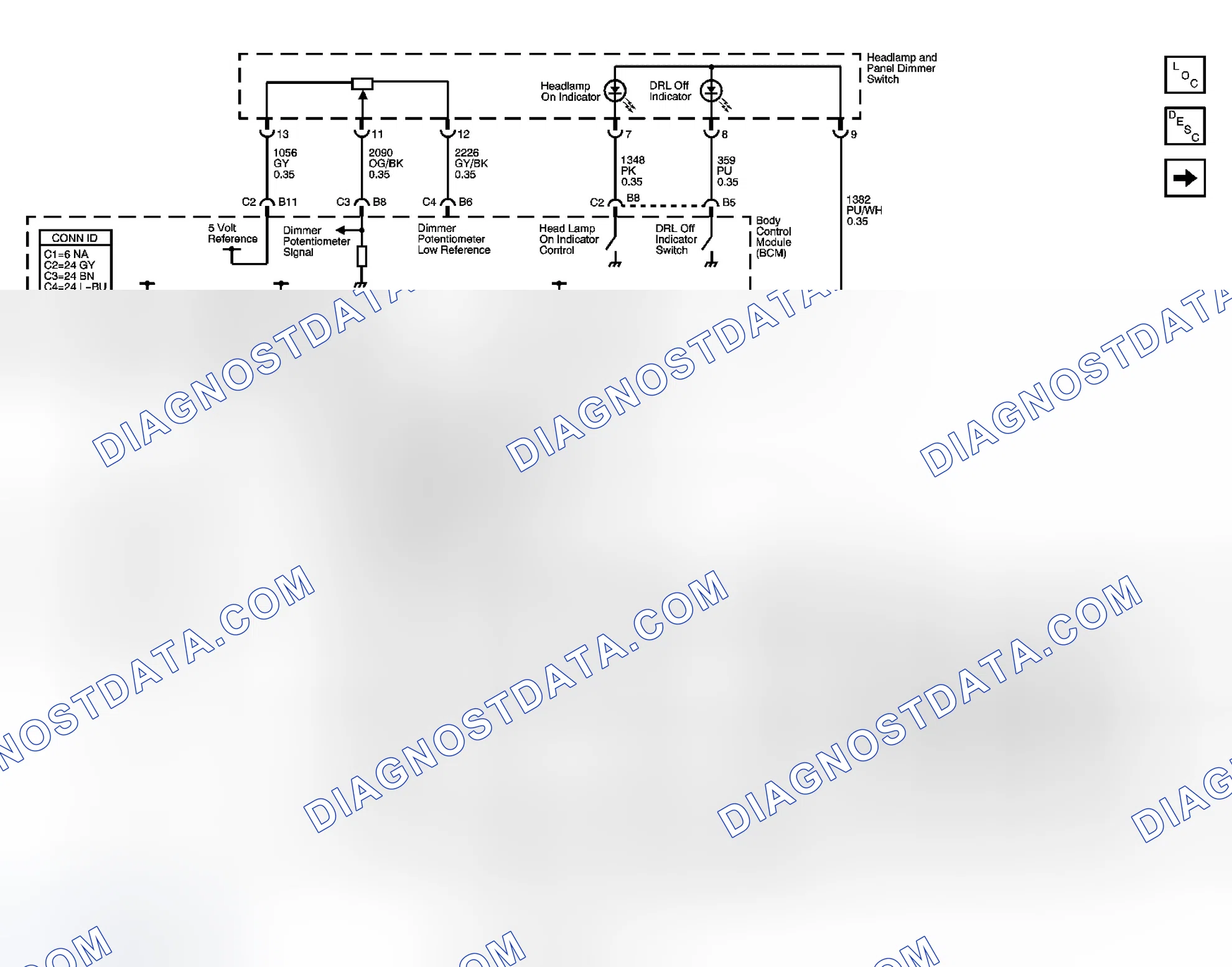 Scheme 19: Interior Lights Dimming Schematics