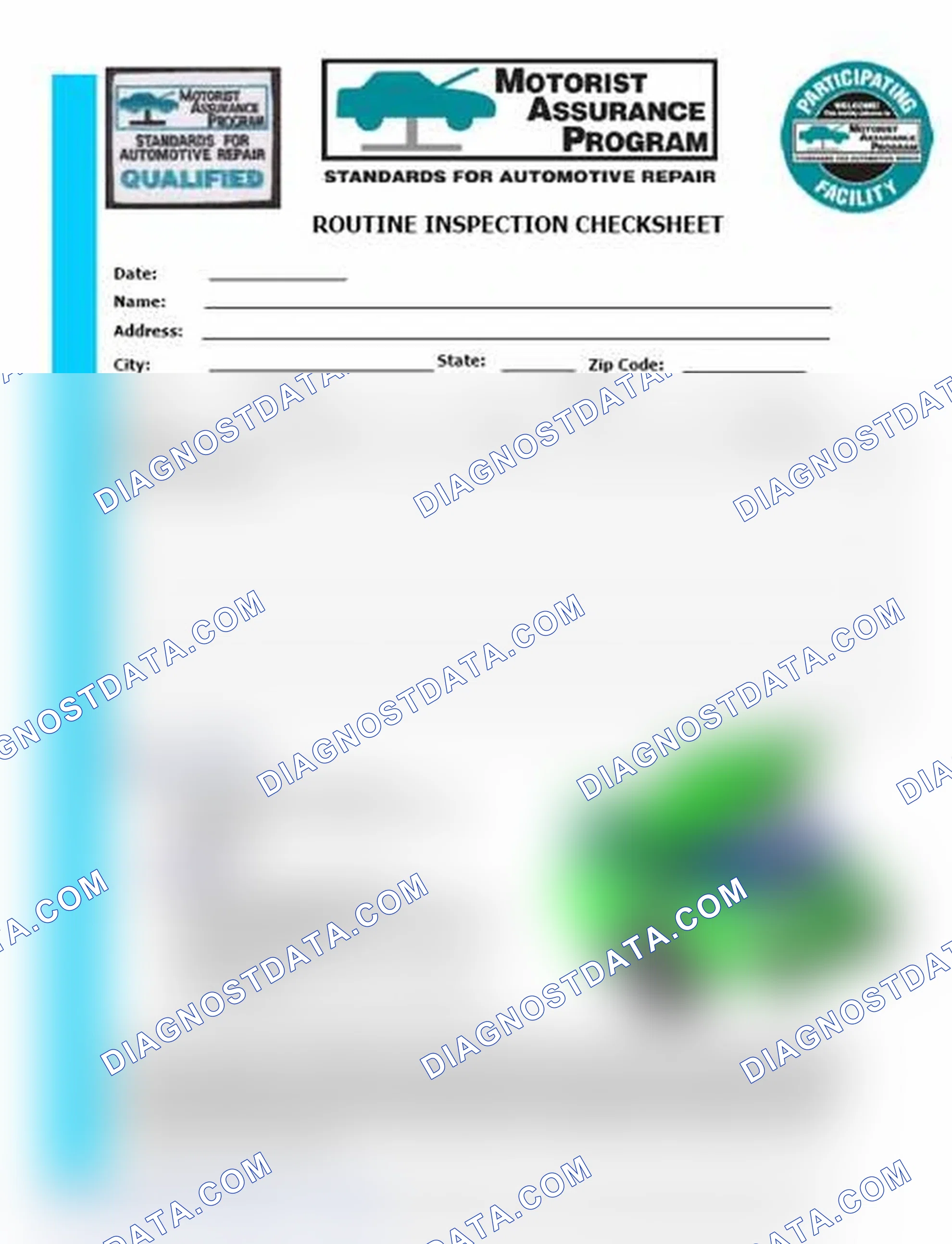 Scheme 26: Routine Inspection Checksheet (1 Of 2)