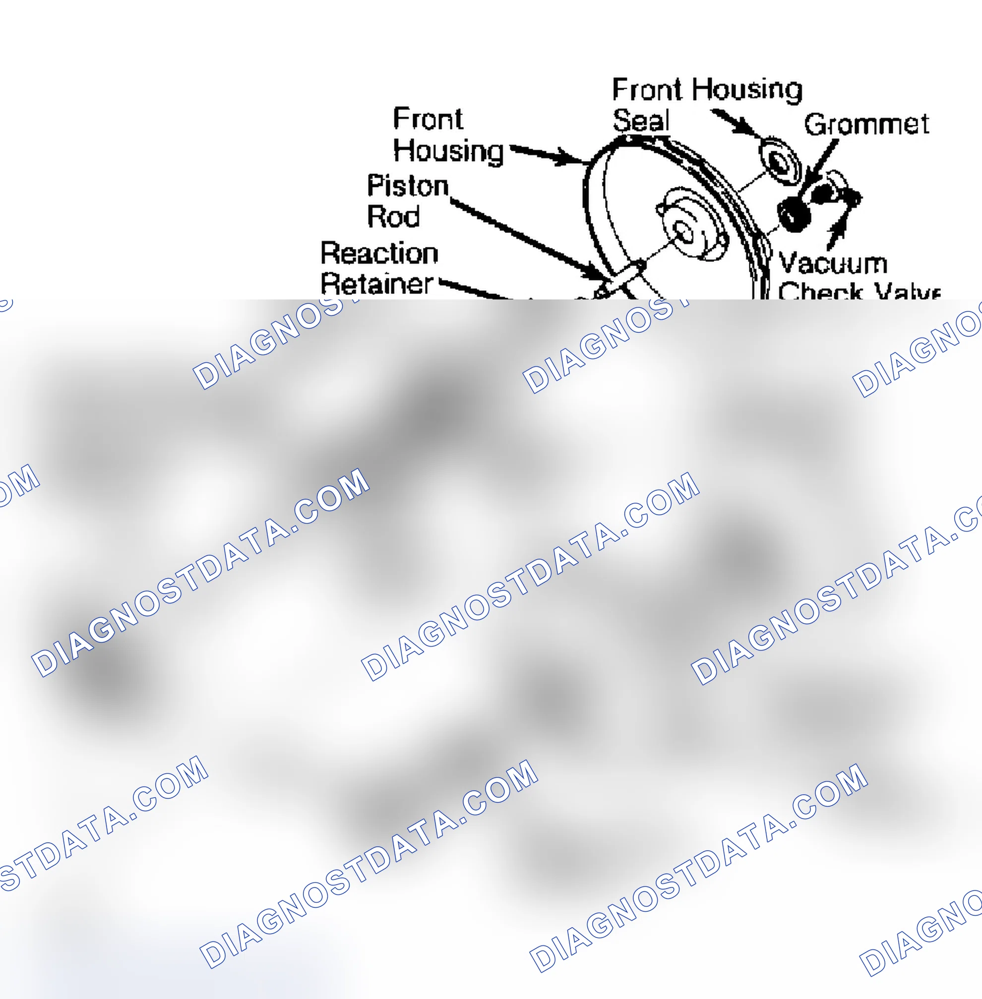 Scheme 16: Typical Delco-Moraine Single Diaphragm Power Brake Unit Do not disassemble power push rod assembly.