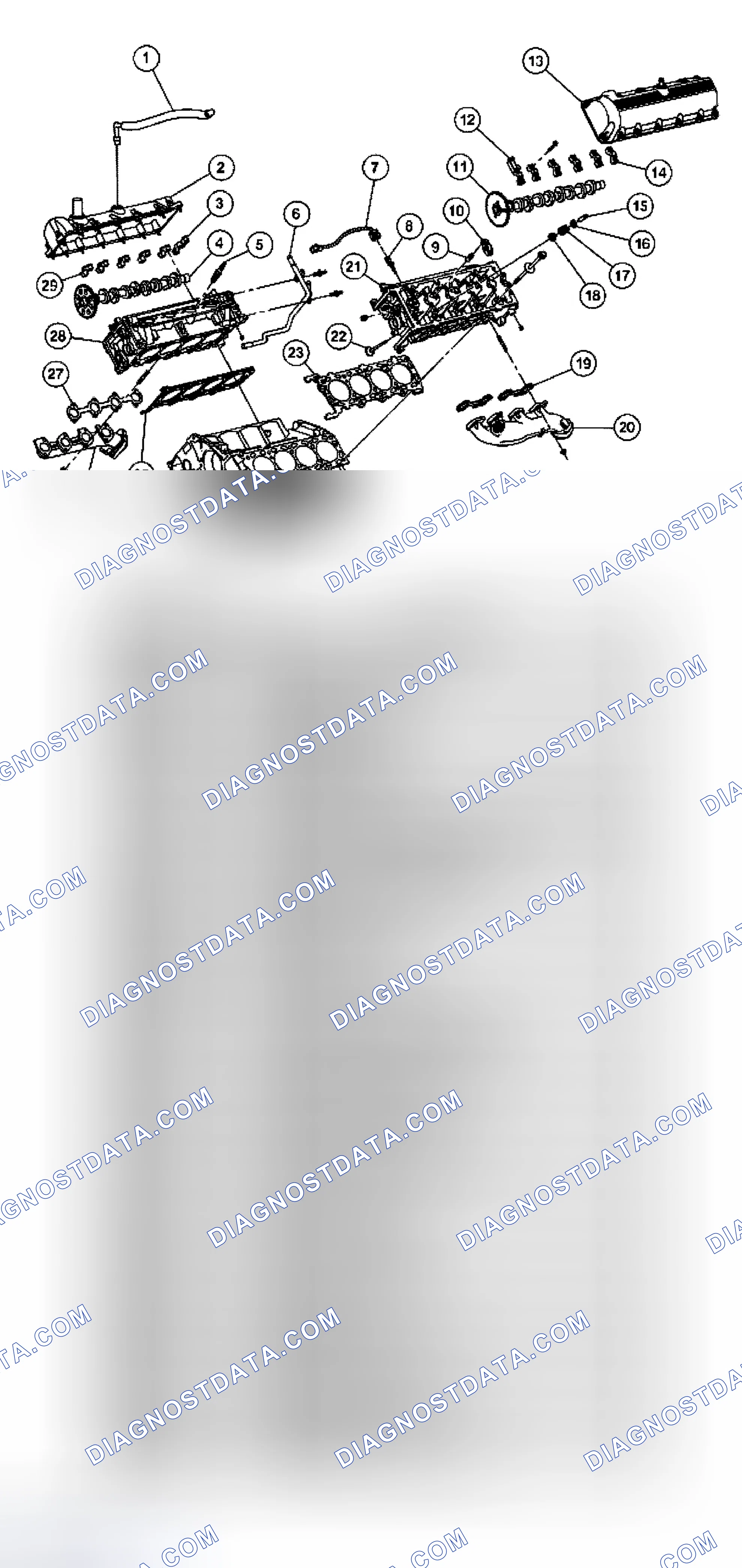 Scheme 232: 5.4L Engine - Upper End
