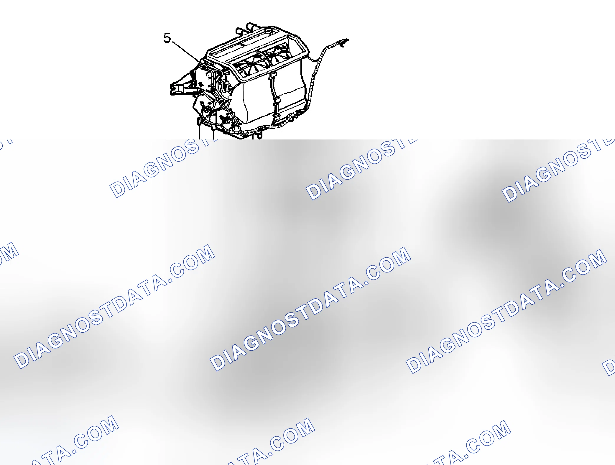 Scheme 14: Air Conditioning (A/C) Evaporator Case Assembly Replacement