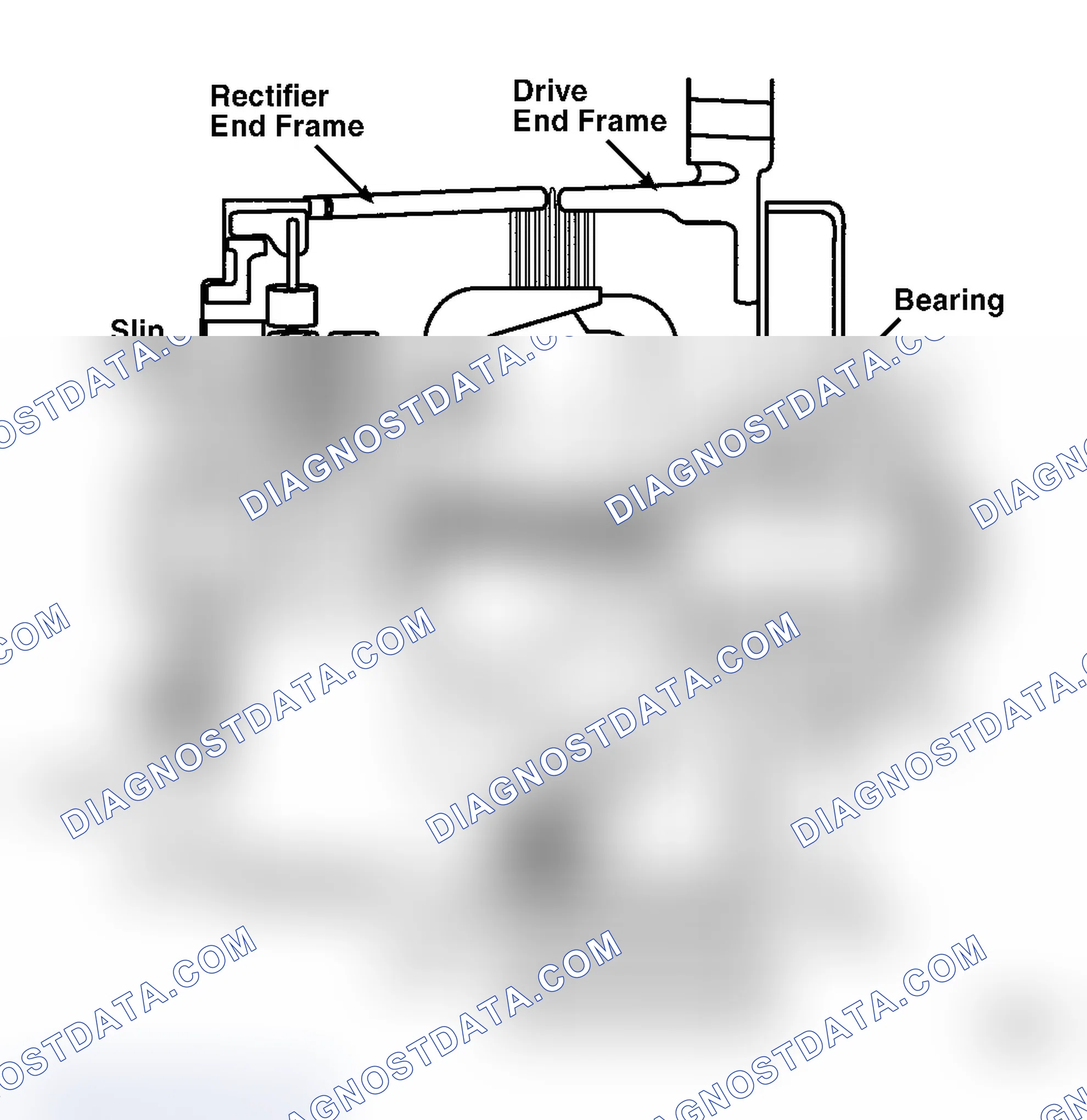 Scheme 1: View of Delcotron 10 SI Alternator with Integral Regulator