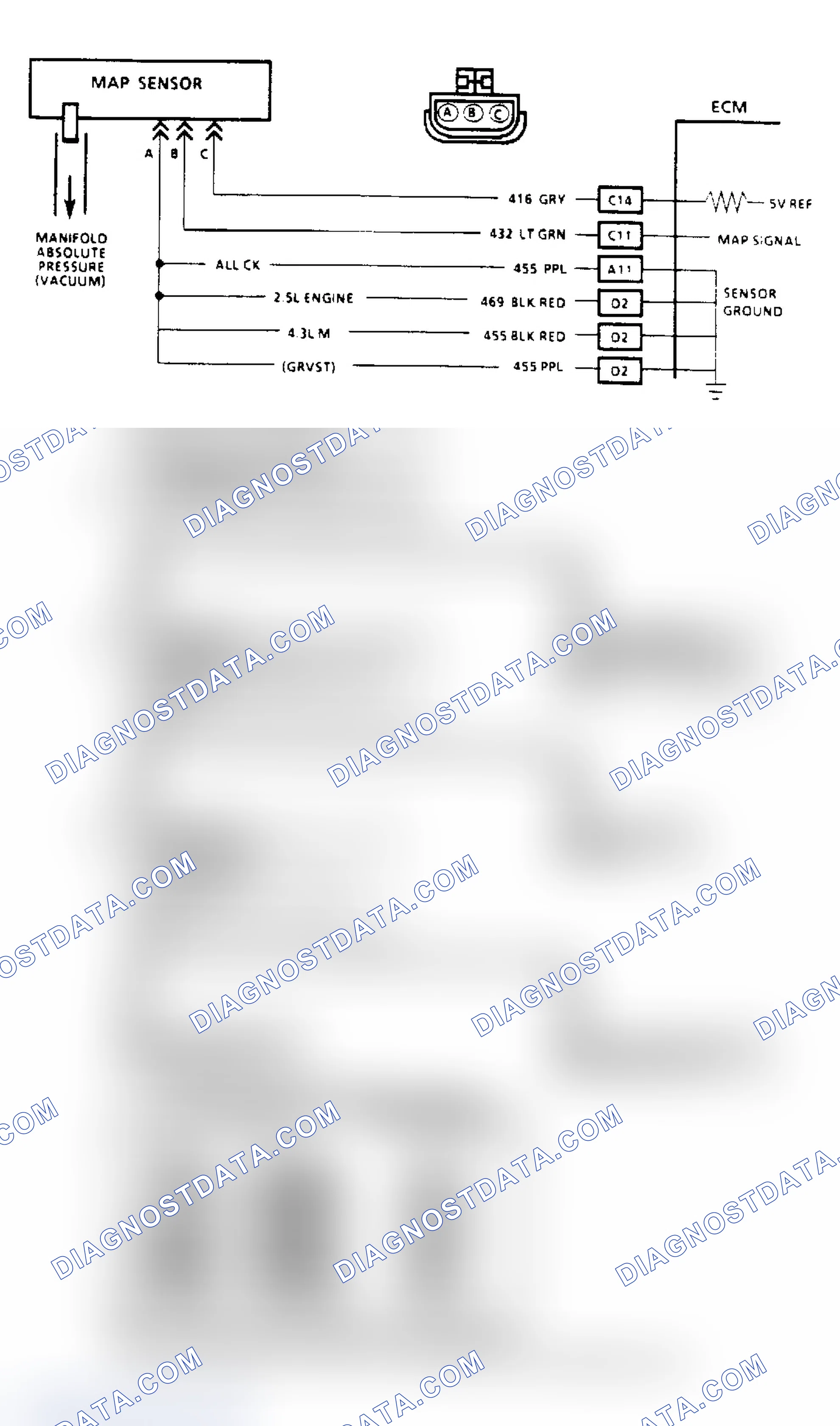 Scheme 69: Code 34, MAP Sensor (Signal Voltage Low)