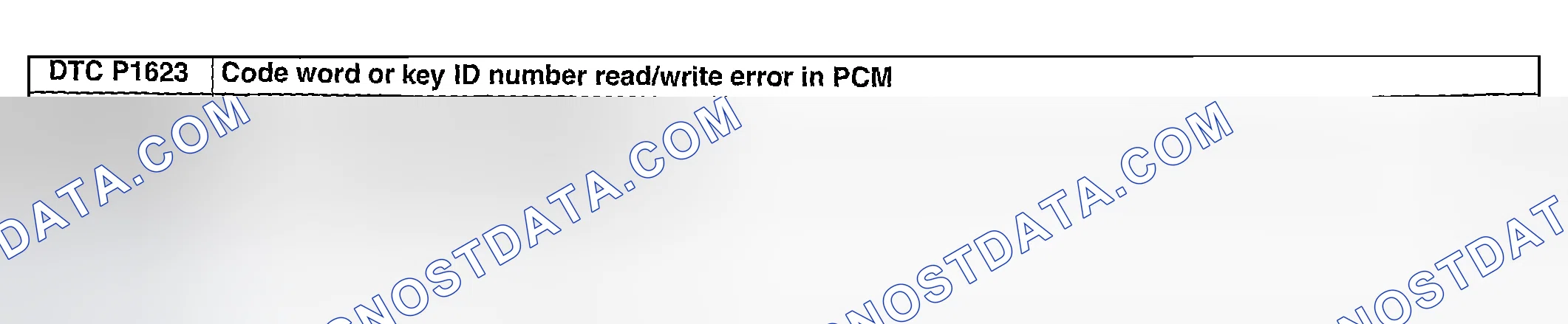 Scheme 195: DTC P1623: CODE WORD OR KEY ID NUMBER READ/WRITE ERROR IN PCM