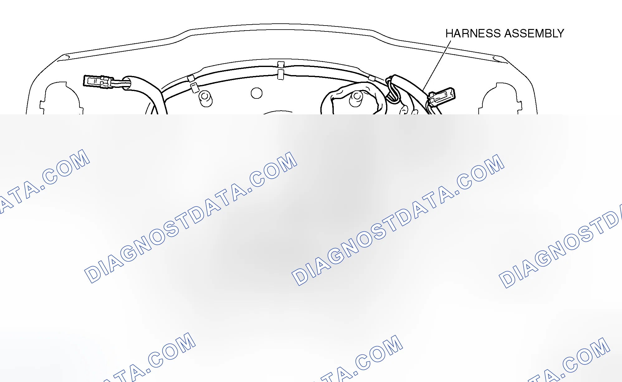 Scheme 221: >> A << HARNESS ASSEMBLY INSTALLATION