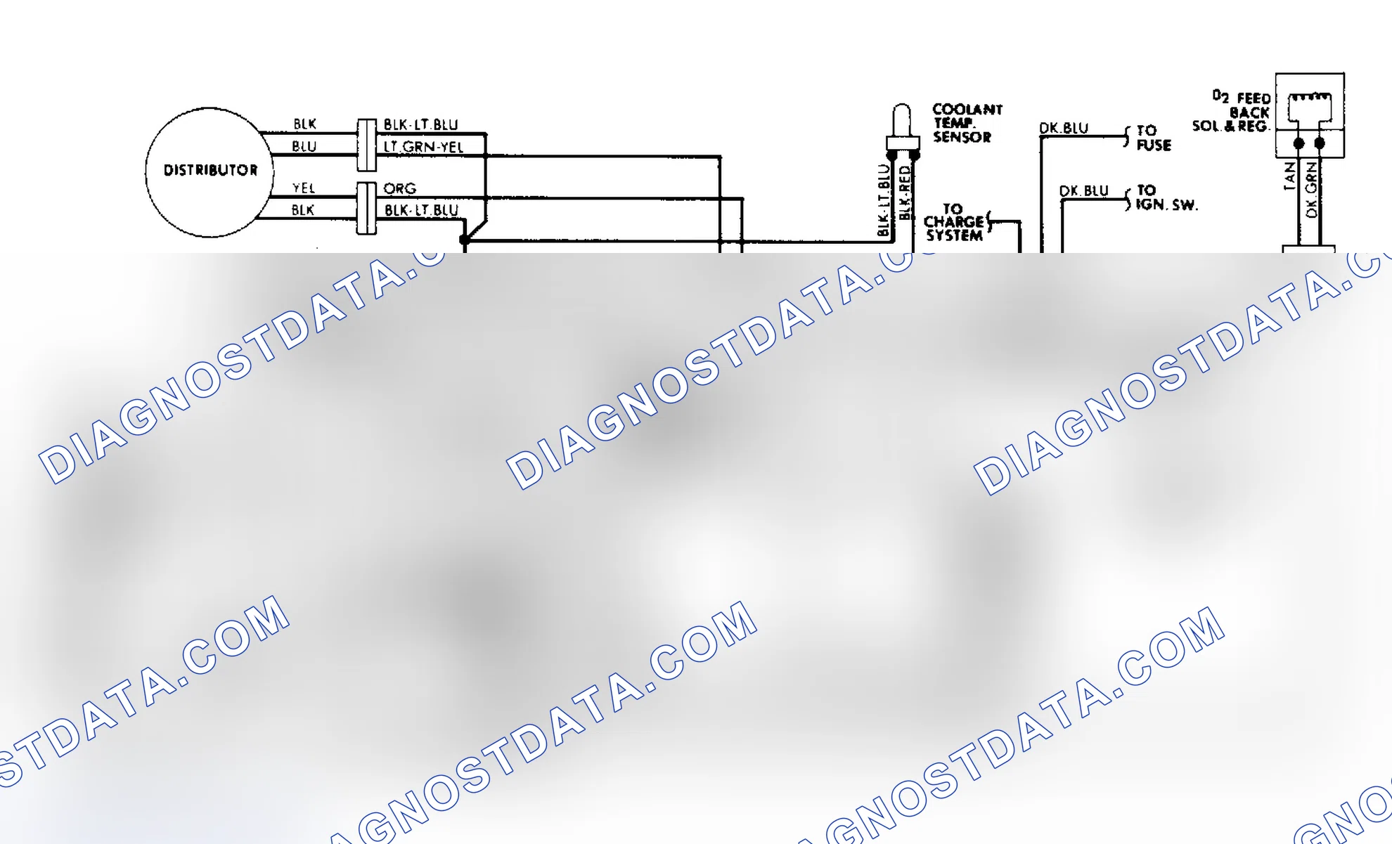 Scheme 11: Wiring Diagram for Chrysler Electronic Spark Control System Models with 5.2L EFI engines have only one pick-up coil.