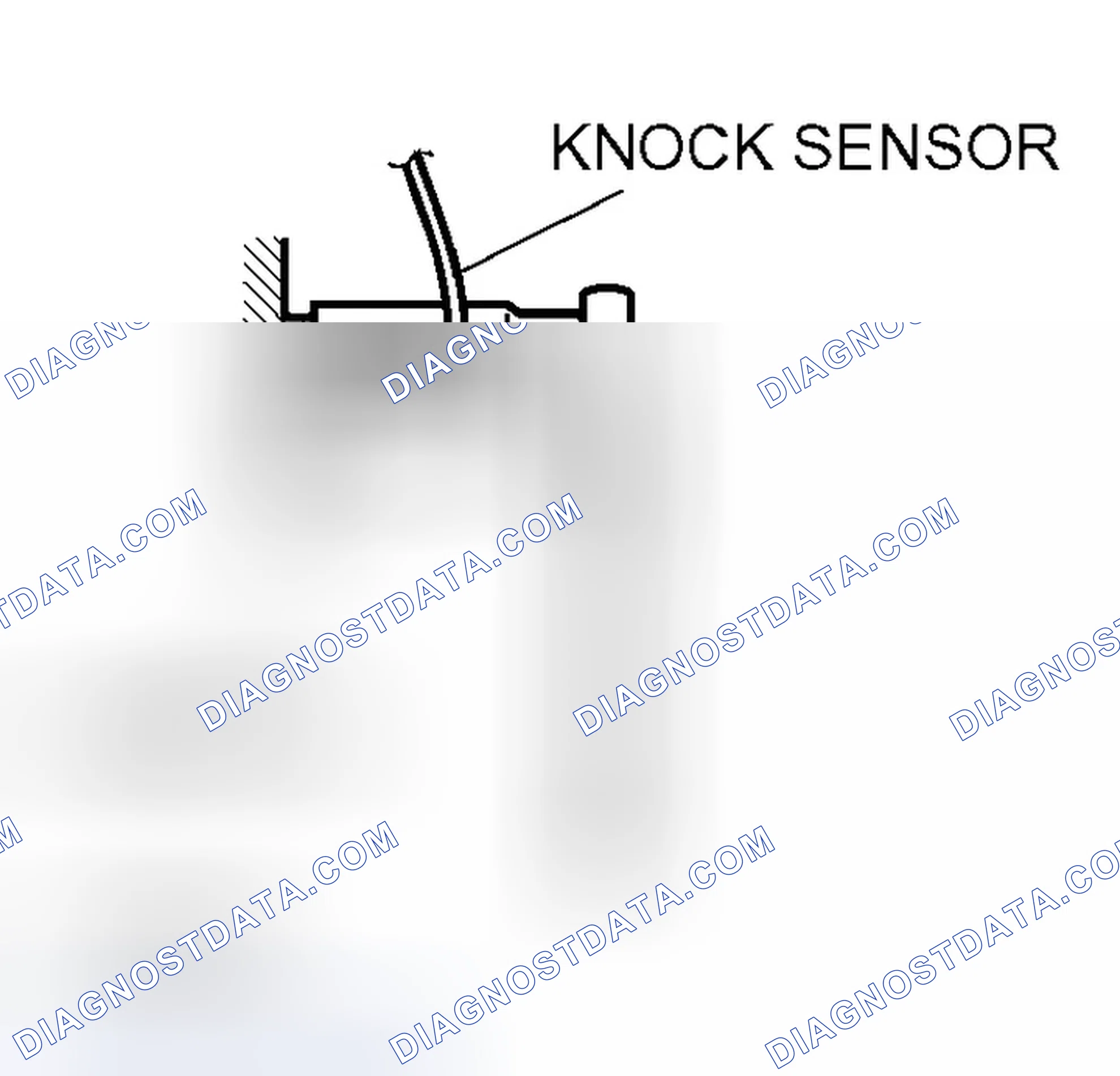 Scheme 7: << A >> KNOCK SENSOR REMOVAL