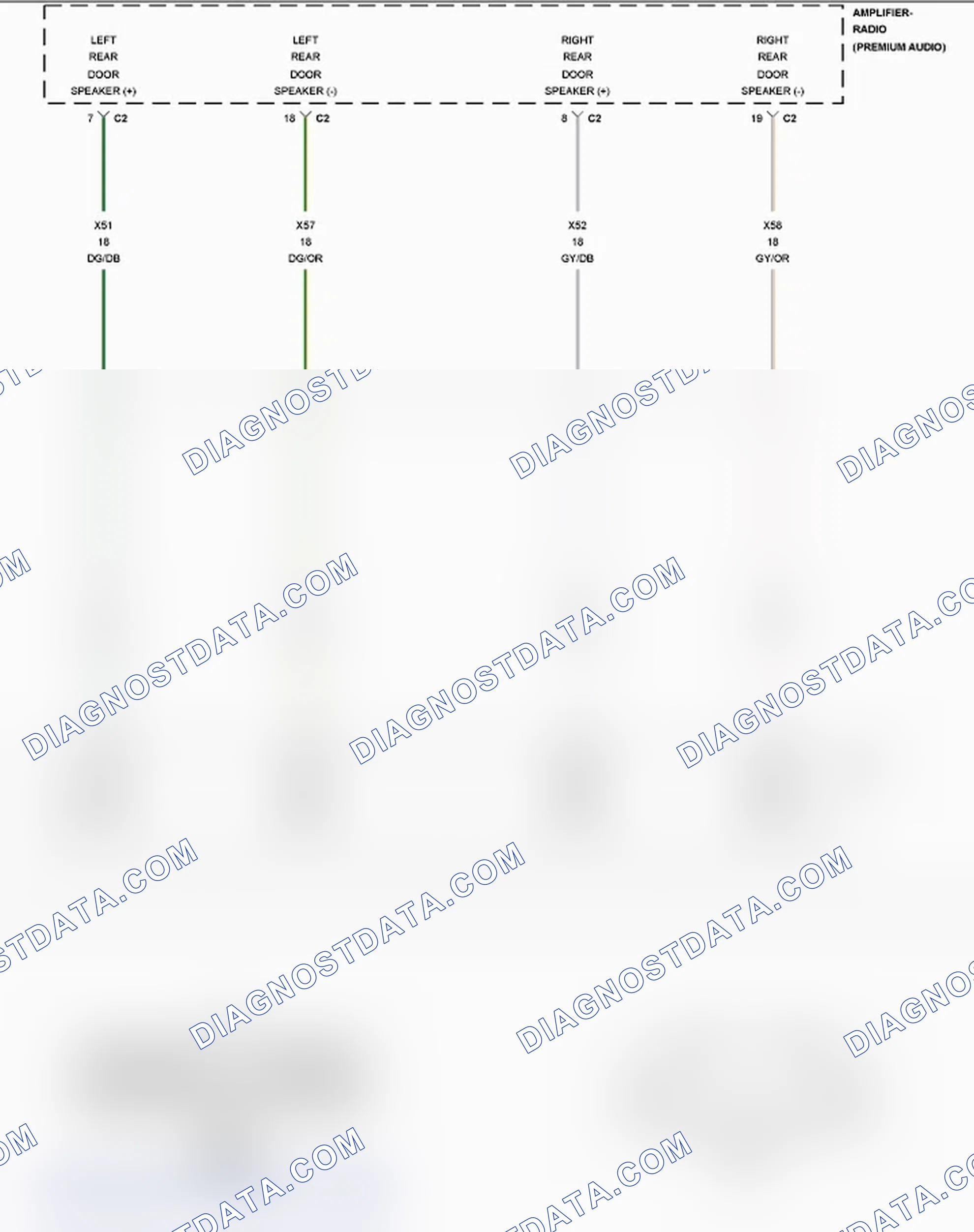 Scheme 109: B1409-REAR LEFT AUDIO SPEAKER OUTPUT CIRCUIT LOW - PREMIUM
