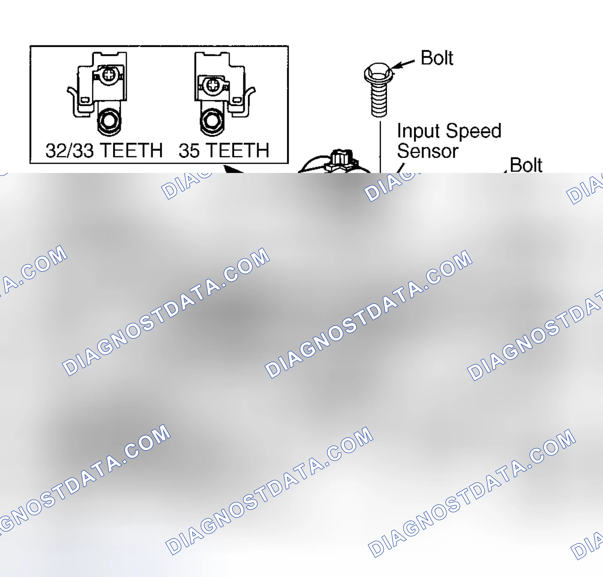 Scheme 35: INPUT SPEED SENSOR & WIRING HARNESS