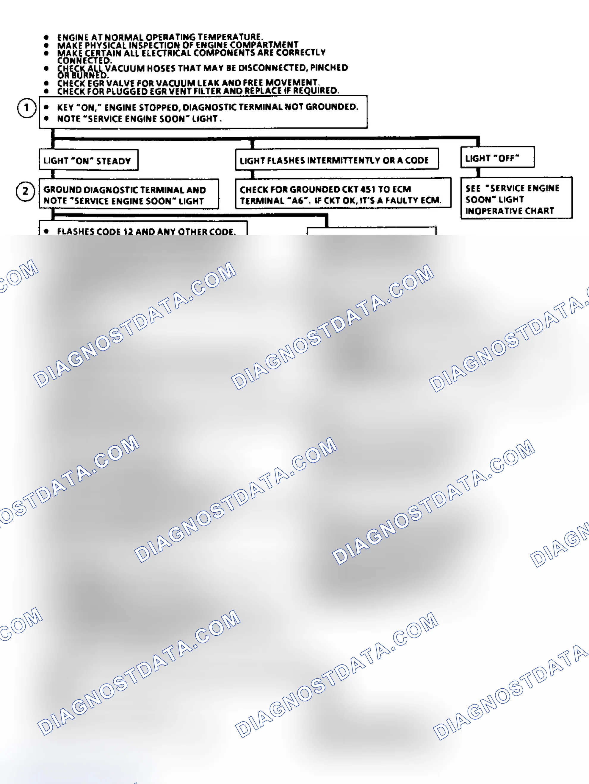 Scheme 30: Diagnostic Circuit Check Flow Chart