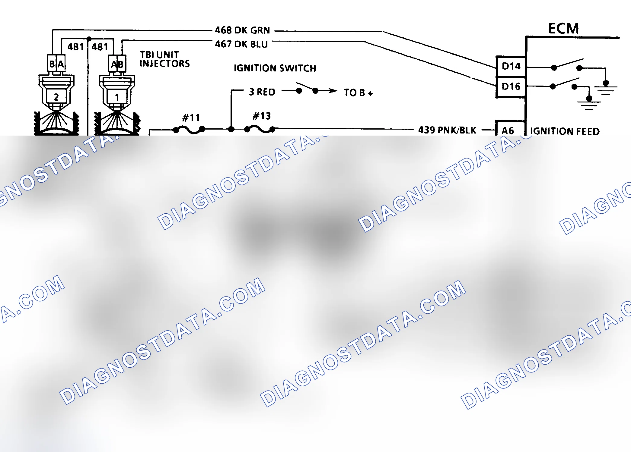 Scheme 212: Code 42 Schematic (4.3L) EST Circuit Open Or Grounded