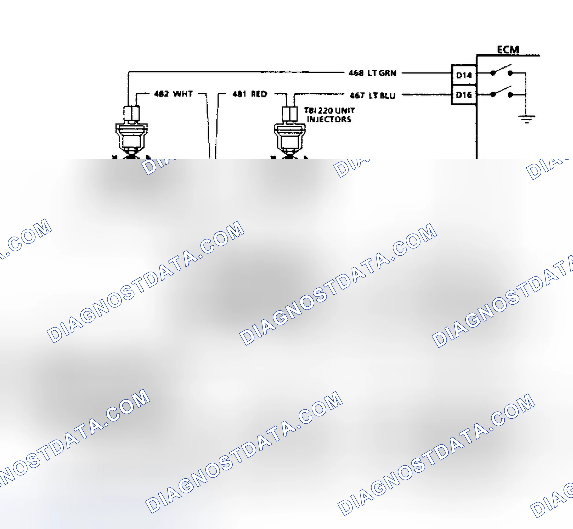 Scheme 11: HEI Ignition & Injector Circuits (2.8L, 4.3L TBI, 5.0L, 5.7L & 7.4L Without 4L80-E Transmission)