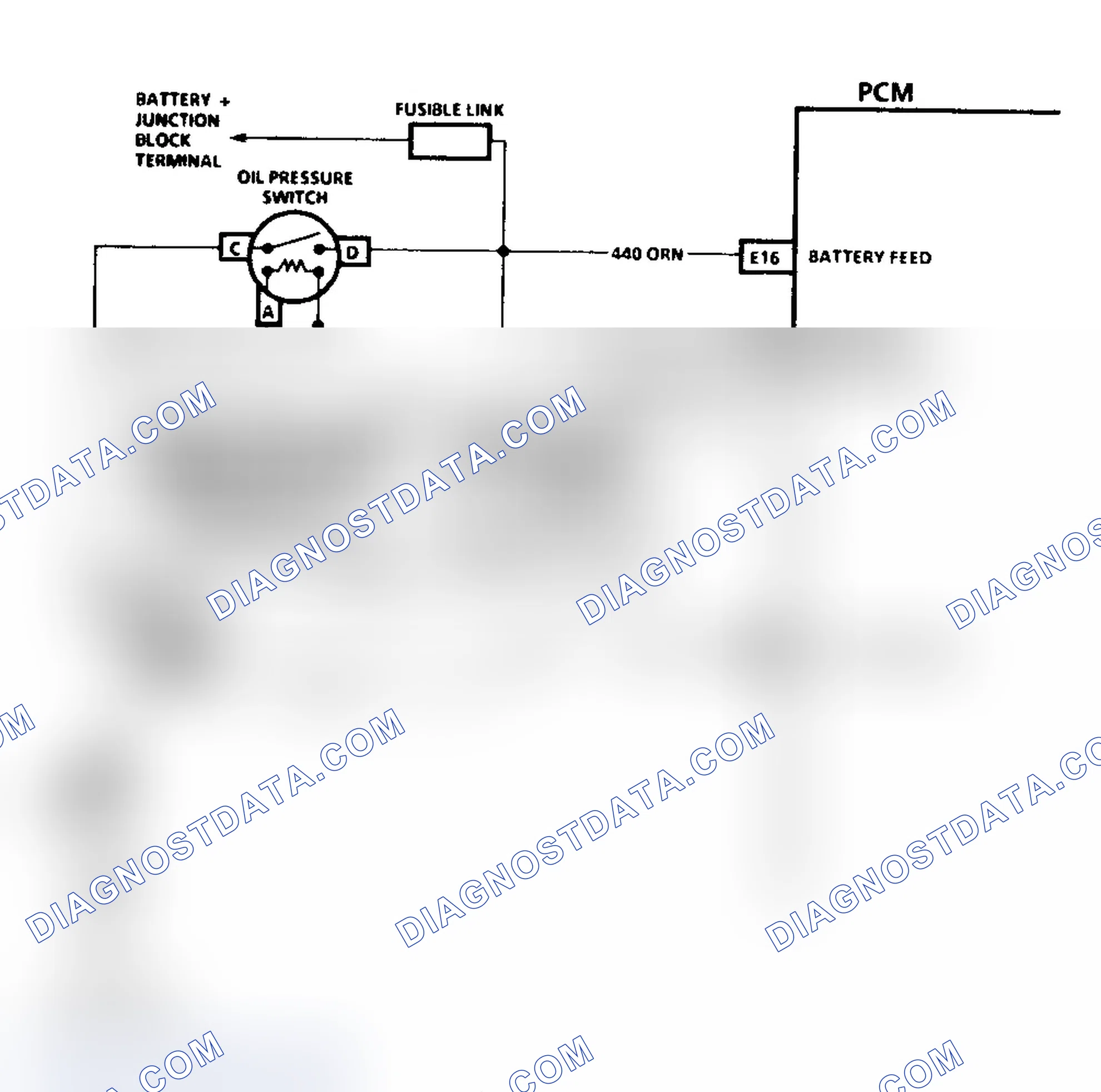Scheme 85: Code 54 Schematic ("C" & "K" Series Exc. 5.7L M/T Fuel Pump Circuit