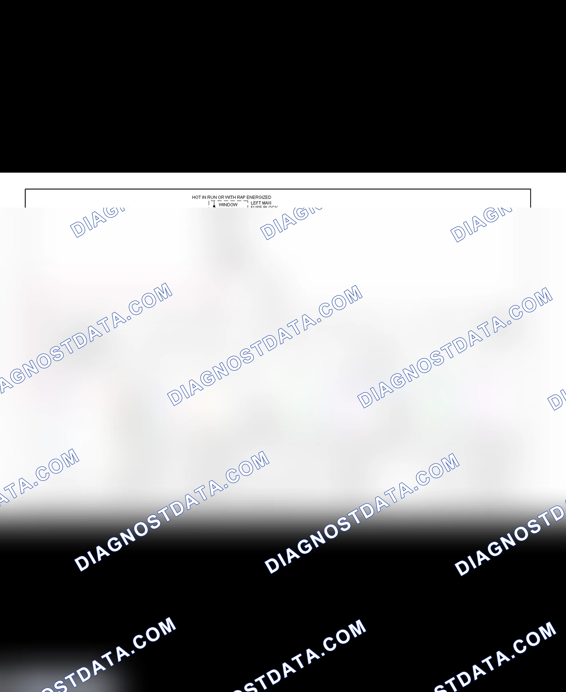 Fig. 2: Power Window System Wiring Diagram (Seville)